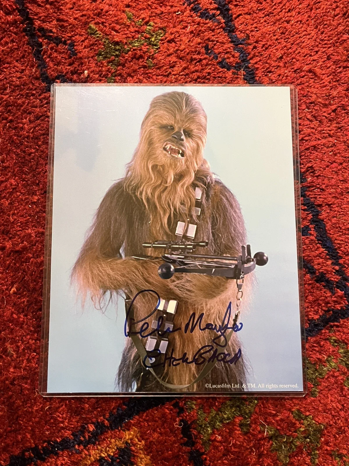 Peter Mayhew — Peter Mayhew Chewbacca SIGNED Star Wars 8 X 10 - ComicCon SD