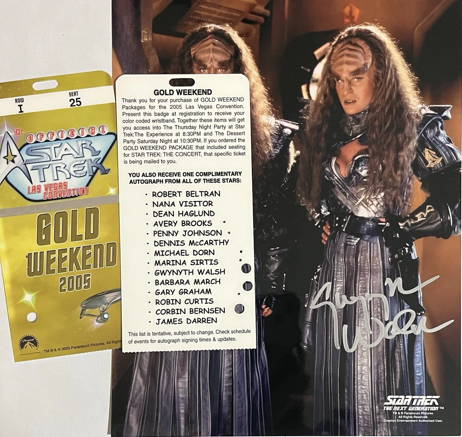 GWYNYTH WALSH — GWYNYTH WALSH SIGNED PHOTO AS KLINGON B'Etor, sister of Lursa, FROM STAR TREK, изображение 4