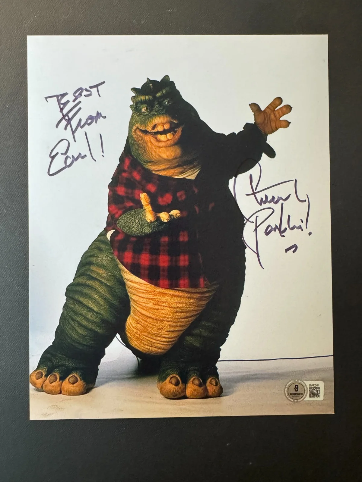 Stuart Pankin — Stuart Pankin Hot! autographed signed Dinosaurs Earl 8x10 photo Beckett BAS