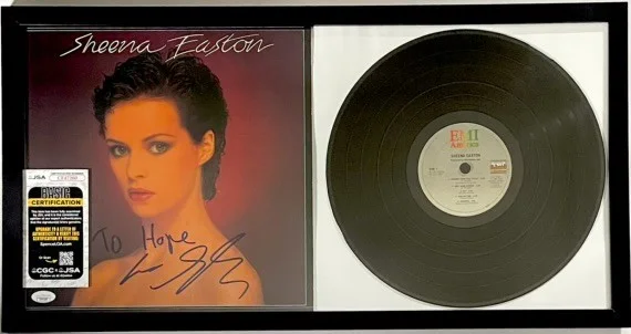 Sheena Easton — Sheena Easton Signed Self Titled Vinyl LP Record Frame Display Autograph JSA COA, image 2