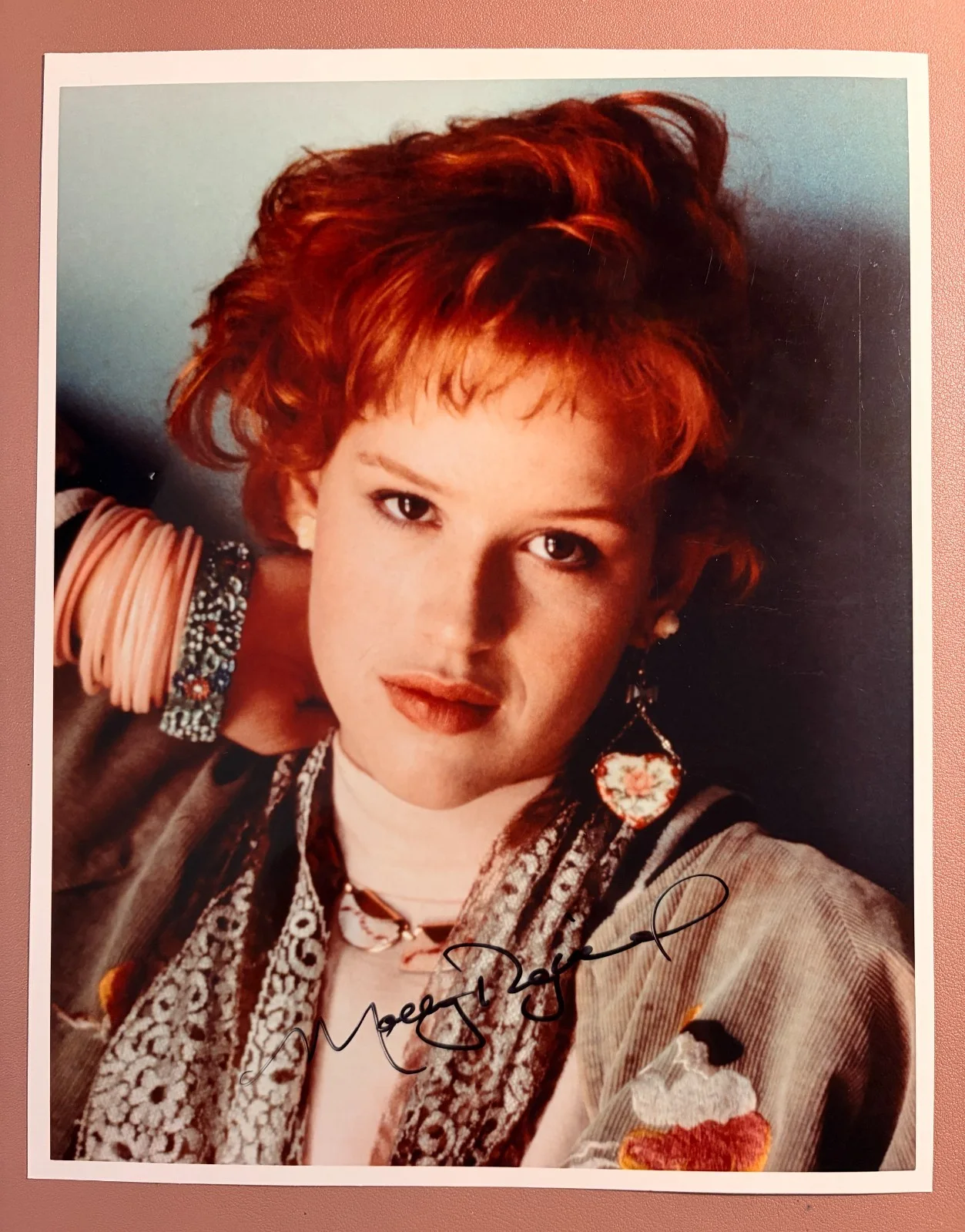 Molly Ringwald — Molly Ringwald Signed•Vintage 8x10 Color Photo w/ Todd Mueller Autographs COA, изображение 3