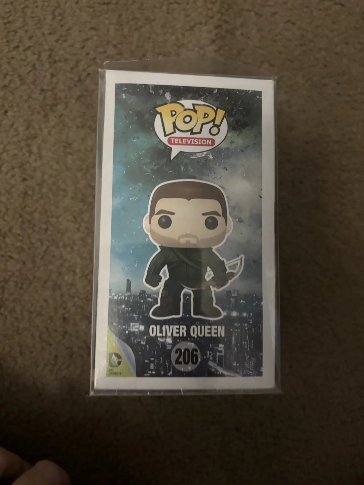 Funko Pop Arrow Oliver Queen #206 Signed Original Television Figure, image 3