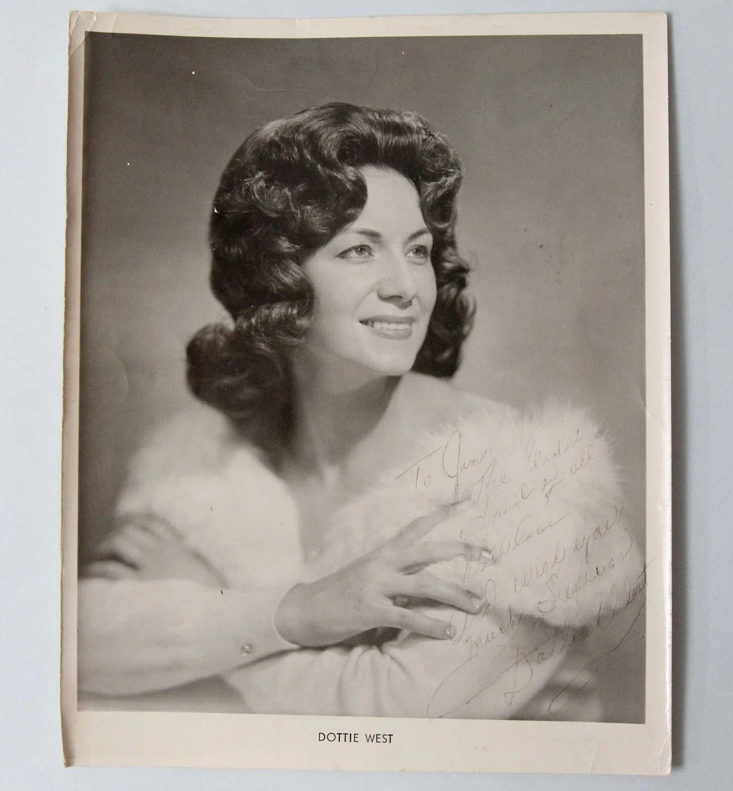 Country Music Vintage Signed 8x10 Photo Lot Dottie West Jack Greene Dave Dudley, изображение 2