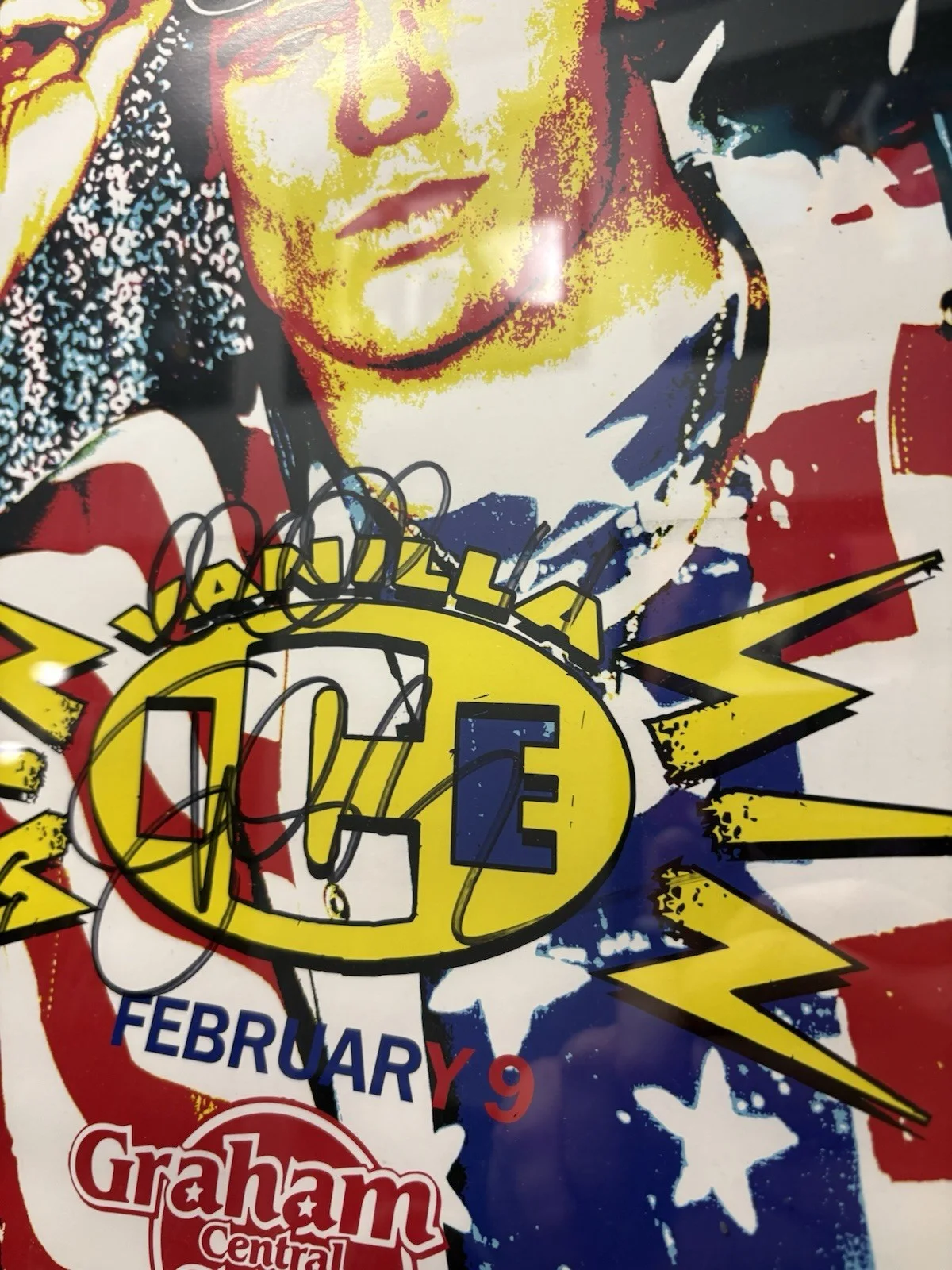 Vanilla Ice Signed Framed 13x19 Concert Poster, image 2