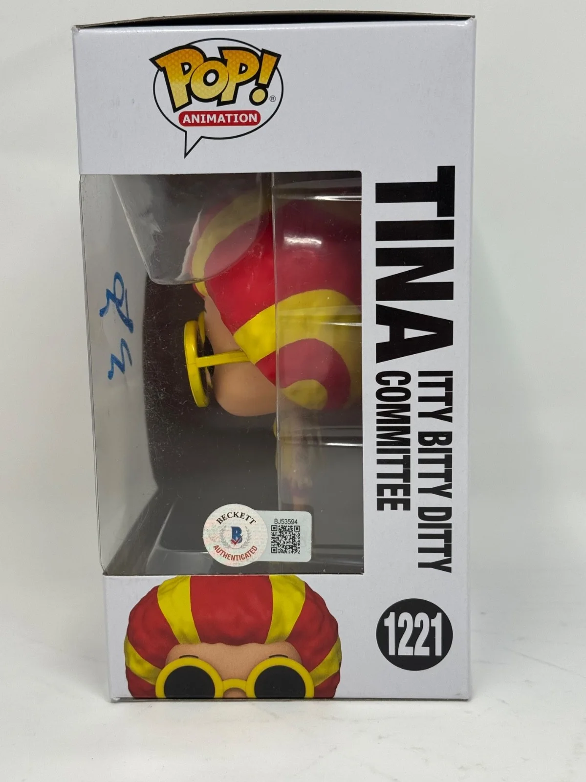 Dan Mintz — Dan Mintz "Bob's Burgers" Signed Autograph Tina 1221 Funko Pop Beckett COA, изображение 3