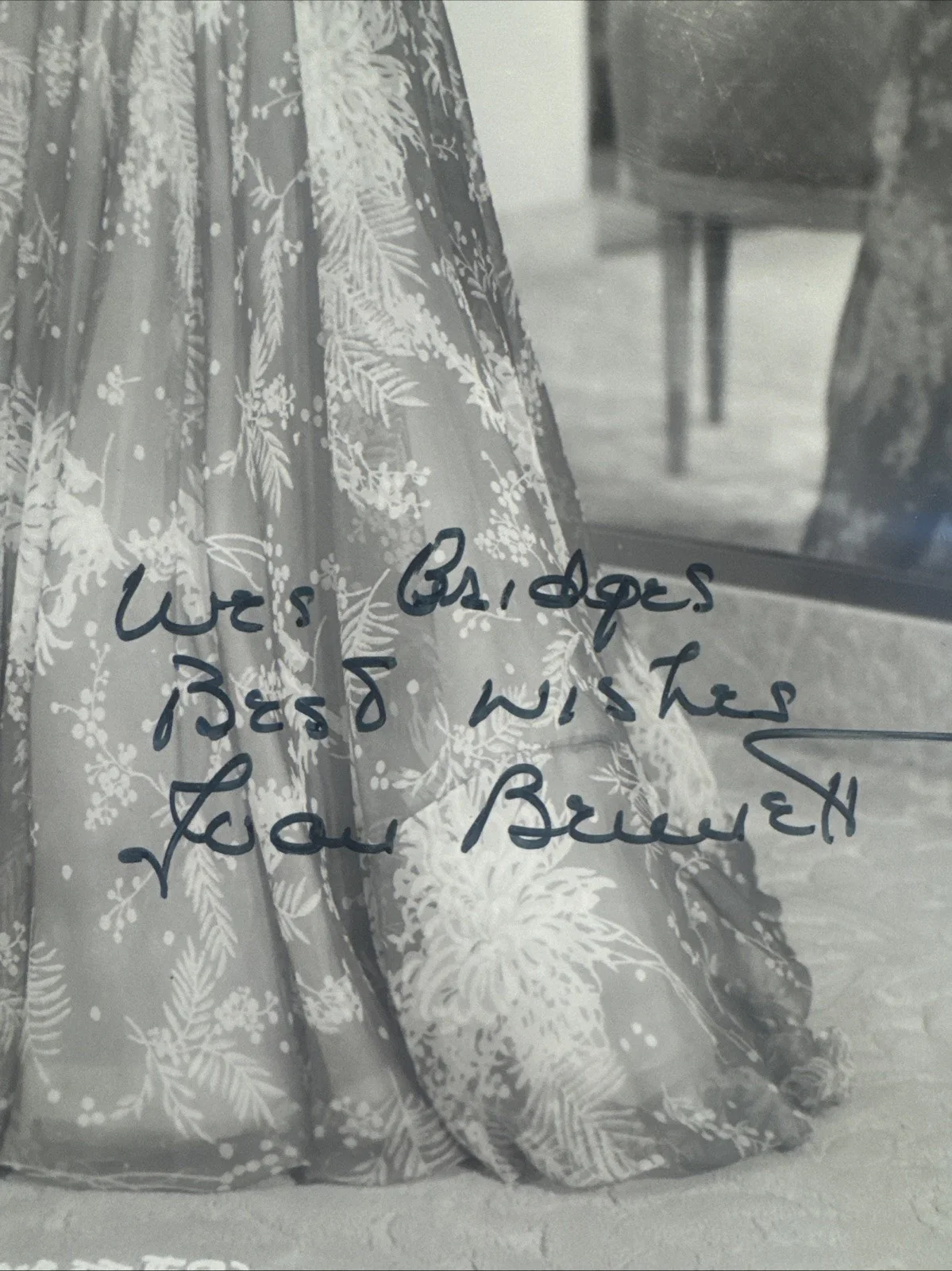 8 X 10 Autographed Photo Joan Bennett Vintage Movie Studio Still, image 2