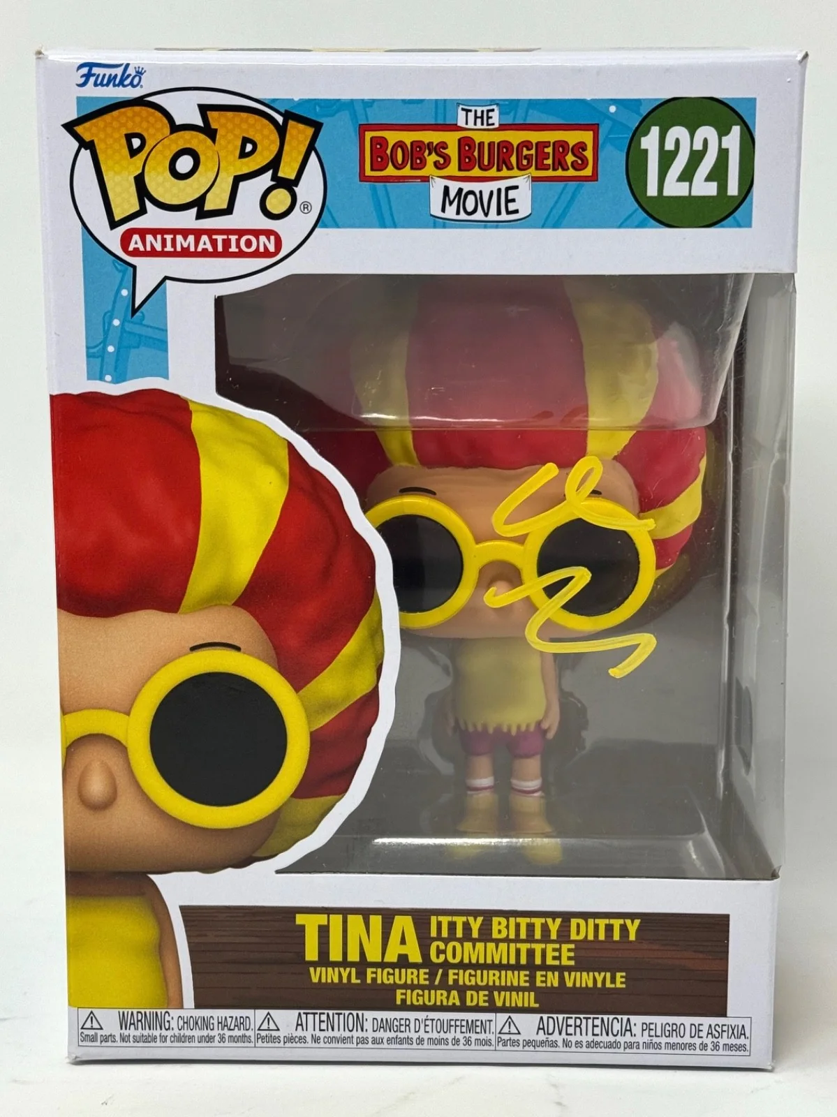 Dan Mintz — Dan Mintz "Bob's Burgers" Signed Autograph Tina 1221 Funko Pop Beckett COA, изображение 2