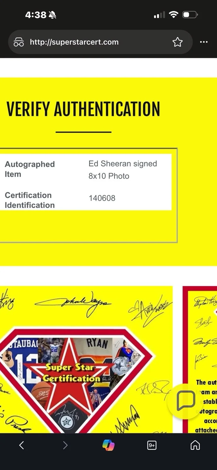 Ed Sheeran Autographed 8x10 Photo w/coa, image 3