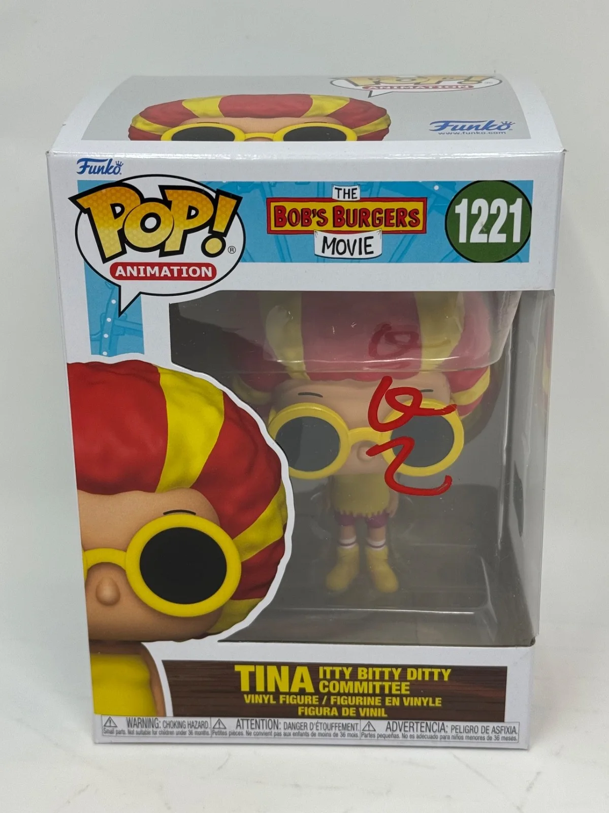 Dan Mintz — Dan Mintz "Bob's Burgers" Signed Autograph Tina 1221 Funko Pop Beckett COA, изображение 2