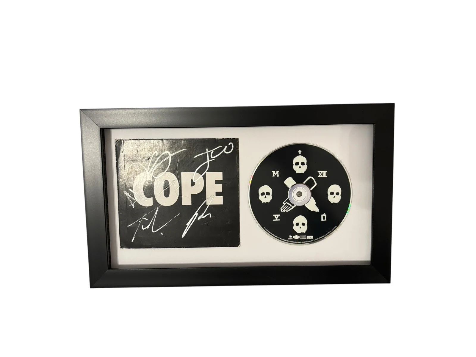 MANCHESTER ORCHESTRA SIGNED AUTOGRAPH COPE FRAMED CD ANDY HULL TIM VERY +3 JSA, image 2