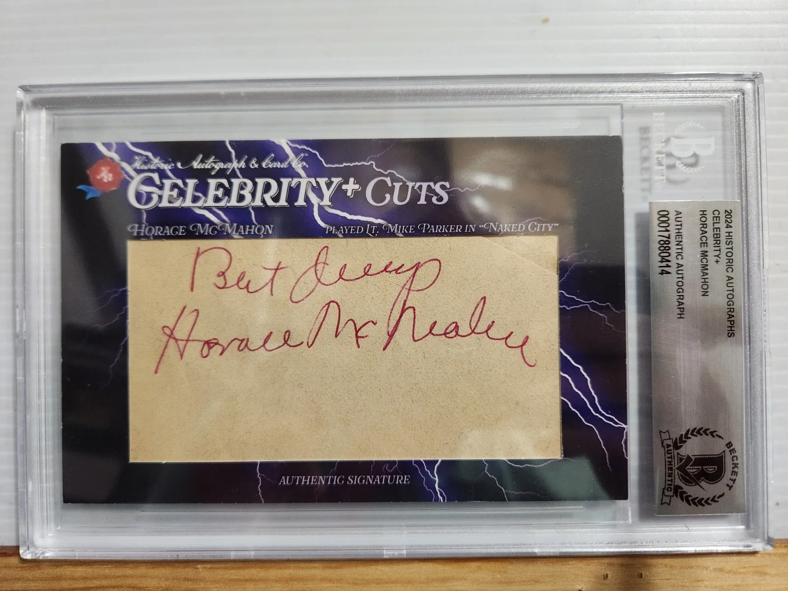 Collette Lyons — Horace McMahon 2024 Historic Autographs Celebrity+Auto Naked City 1/1, изображение 3