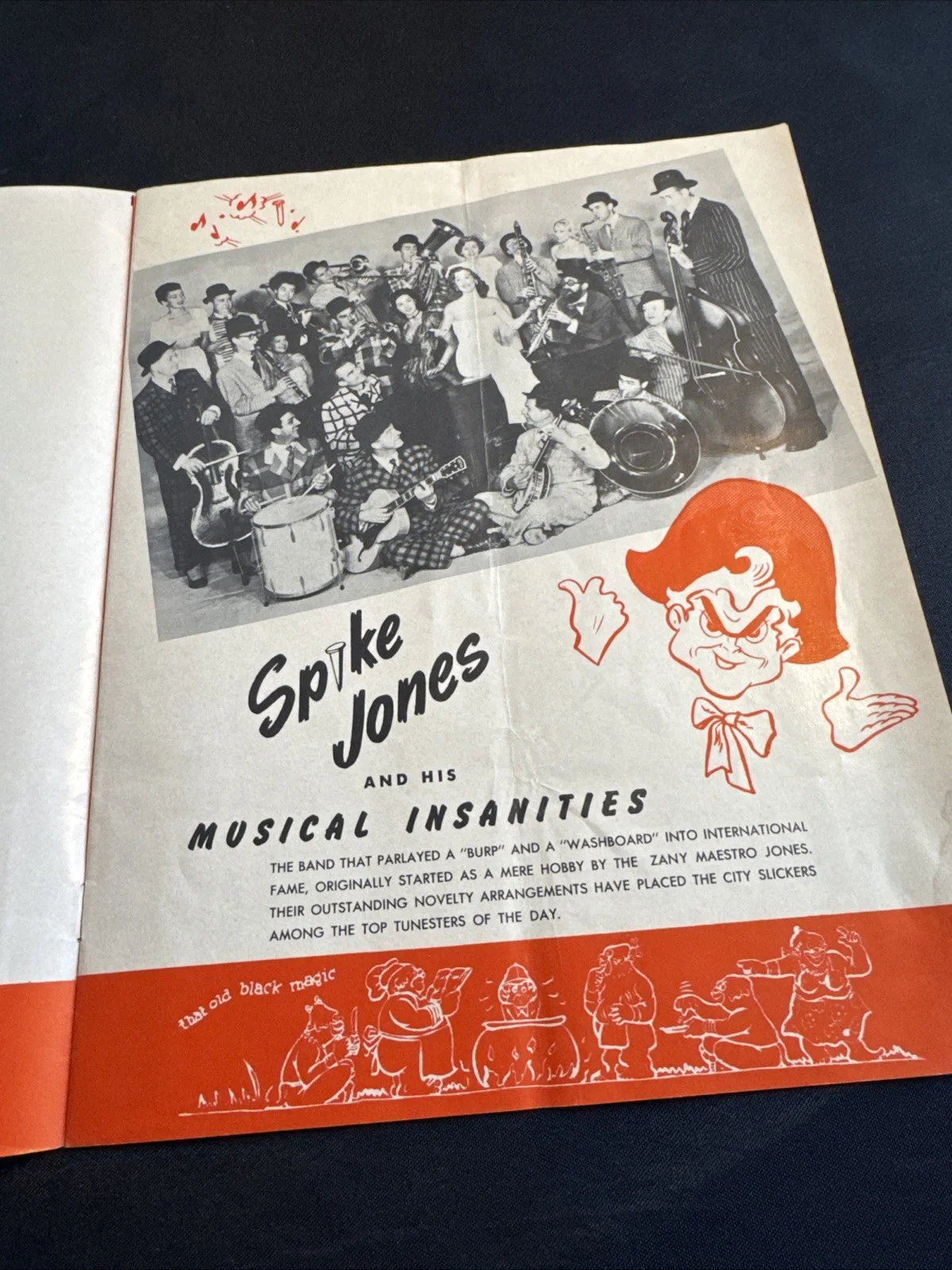 Vintage Spike Jones & His Musical Insanities Souvenir Program 1942, image 4