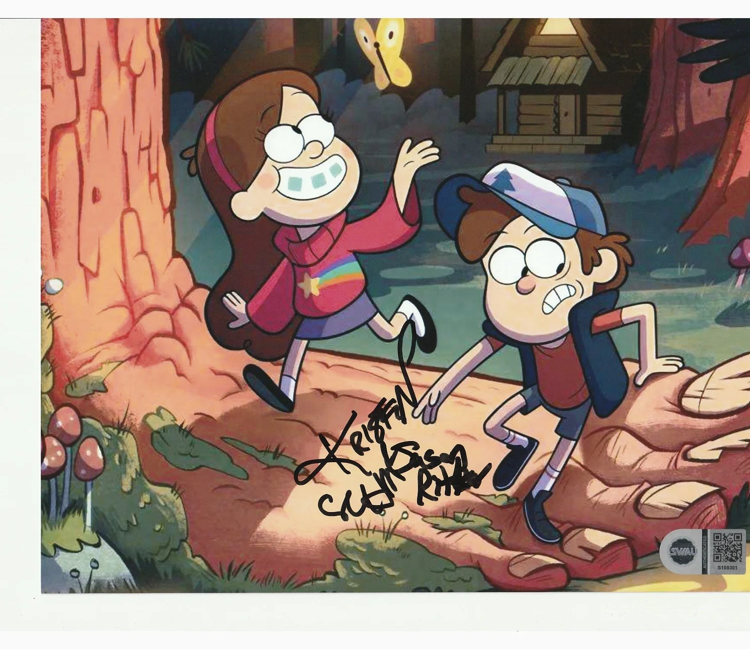 jason ritter and kristen schaal — JASON RITTER & KRISTEN SCHAAL SIGNED GRAVITY FALLS' DIPPER 8x10 PHOTO SWAU 3