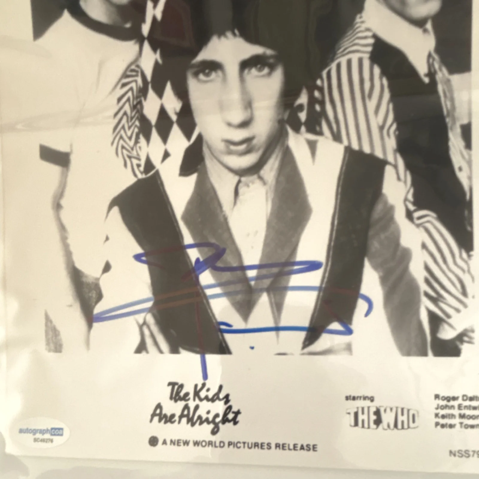The Kids Are Alright Original Autographed Movie Photograph COA SC46276 Townsend, изображение 2