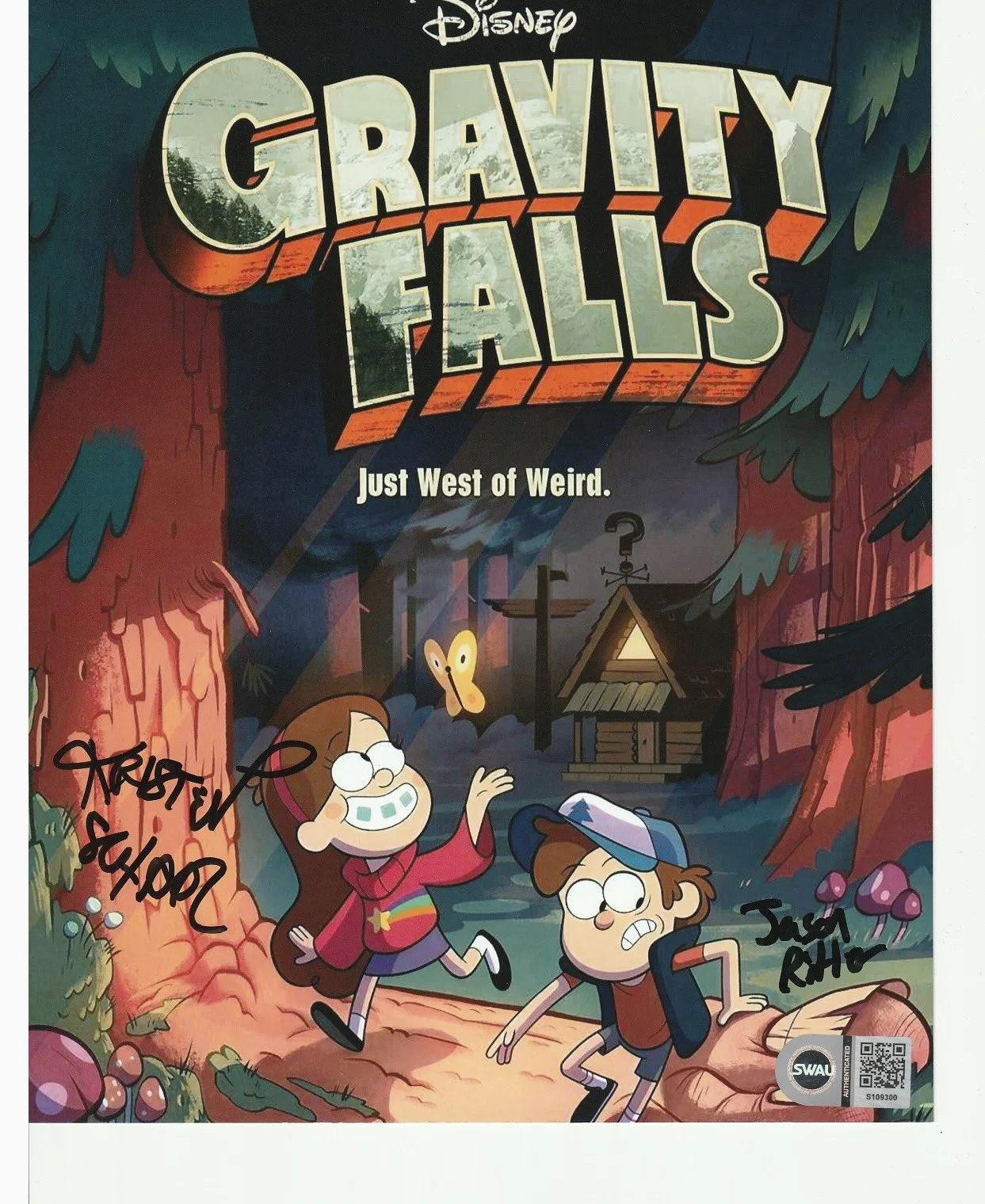 jason ritter and kristen schaal — JASON RITTER & KRISTEN SCHAAL SIGNED GRAVITY FALLS' DIPPER 8x10 PHOTO SWAU 2