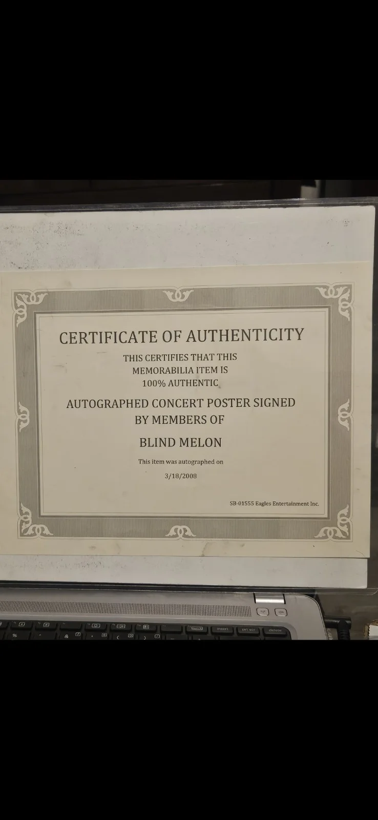 Blind Melon Signed 11x17 Concert Poster 5 Members. COA! Shannon Hoon Didn't Sign, изображение 4
