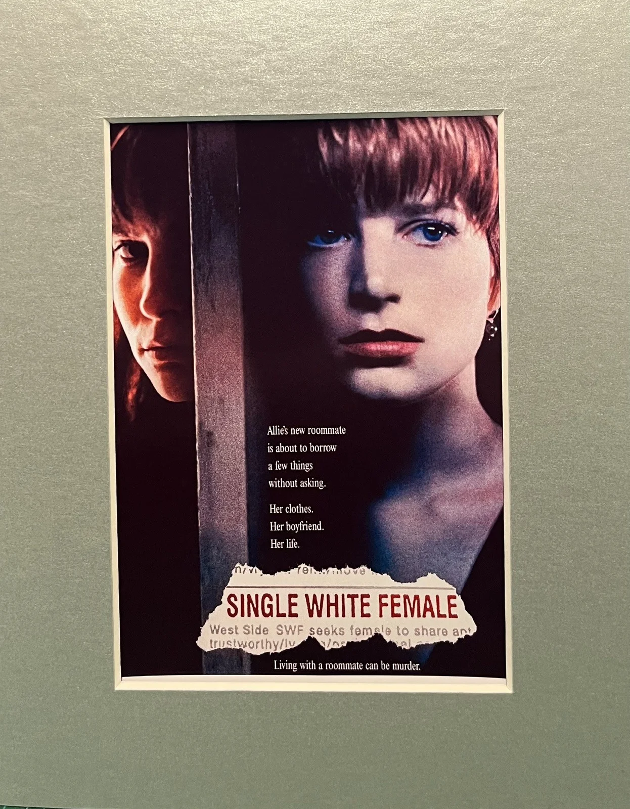SINGLE WHITE FEMALE. . 35mm Film Cell Mounted Display, image 3