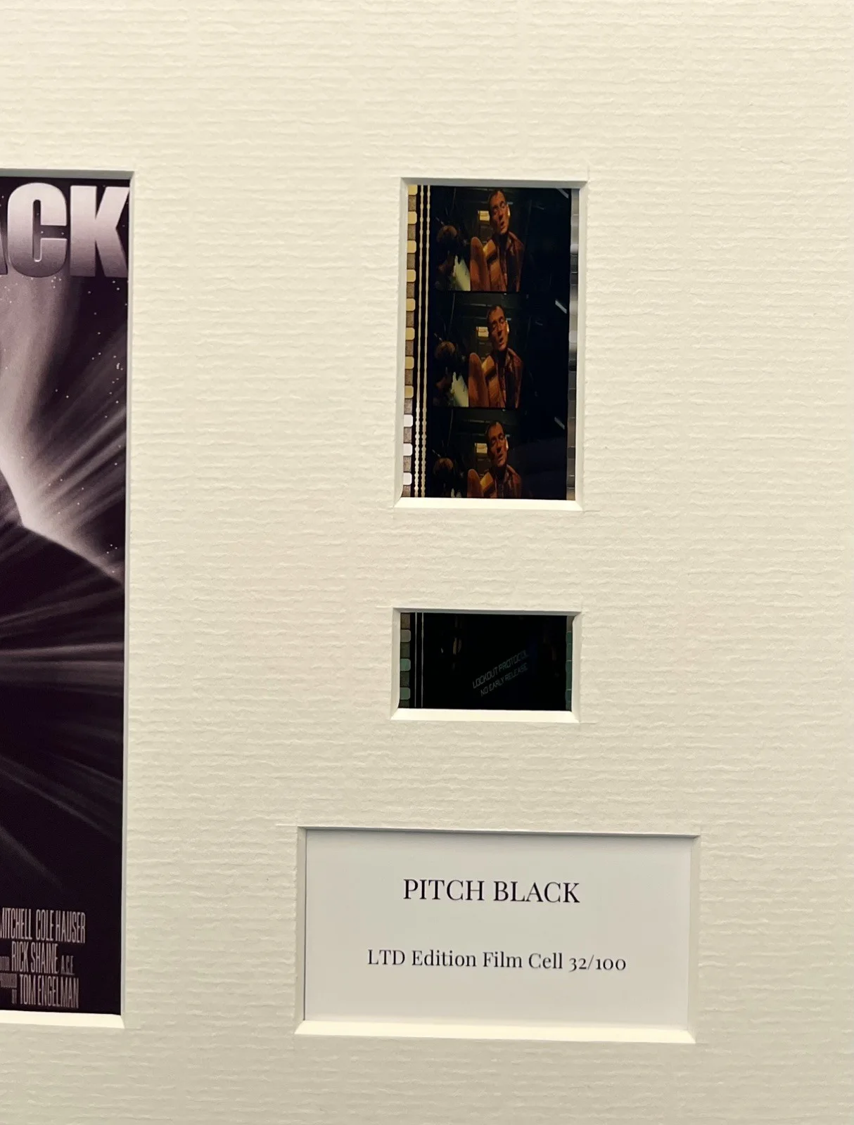 PITCH BLACK . 35mm Film Cell Mounted Display, image 2