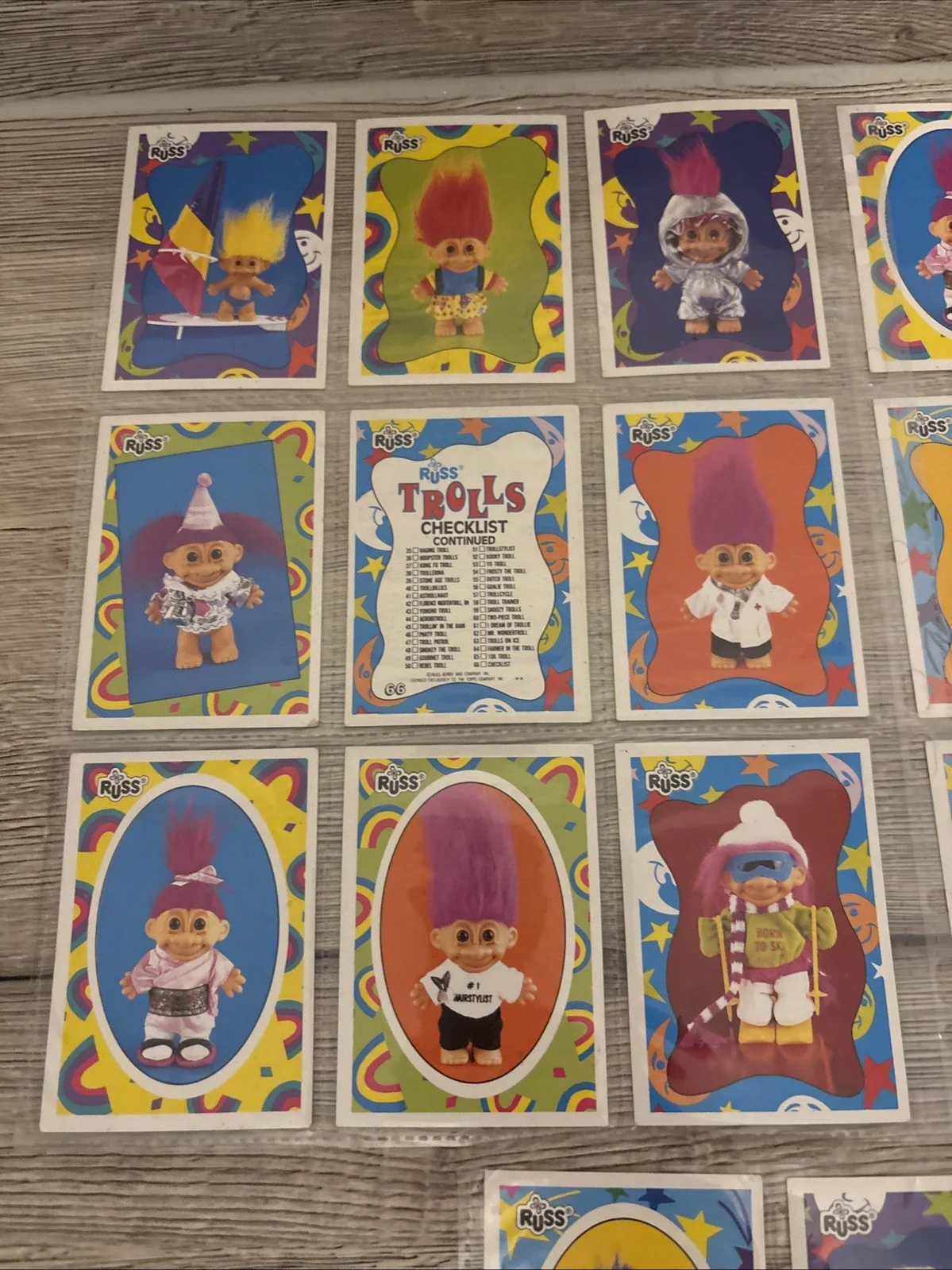 x27 Vintage 1992 RUSS TROLLS : Topps Trading Cards - 27 CARDS, изображение 2