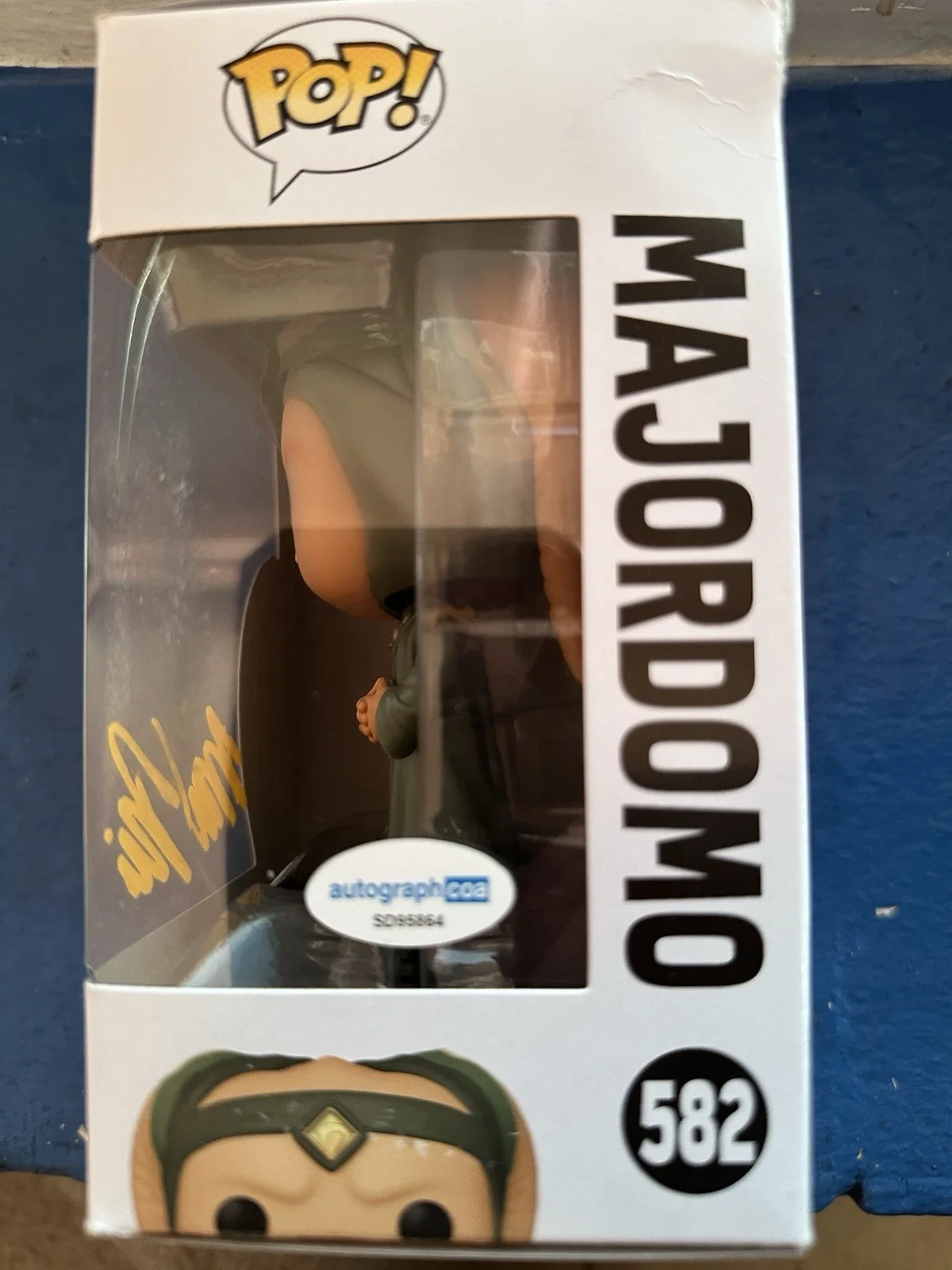 David Pasquesi — DAVID PASQUESI MAJORDOMO STAR WARS BOOK OF BOBA FETT 582 SIGNED FUNKO (ACOA) COA, изображение 2