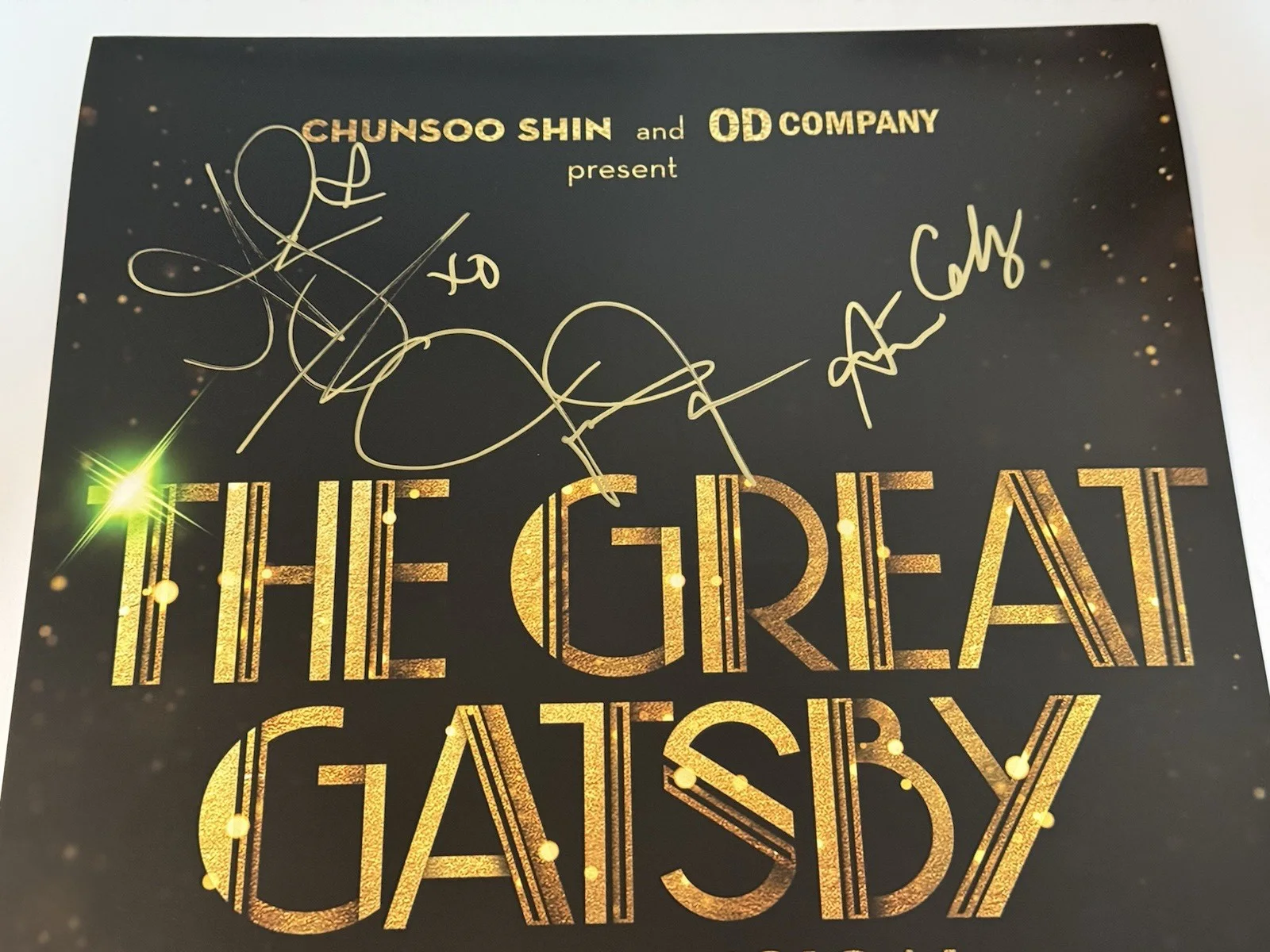 Jeremy Jordan — Jeremy Jordan signed Broadway Poster Window Card The Great Gatsby Windowcard, image 4