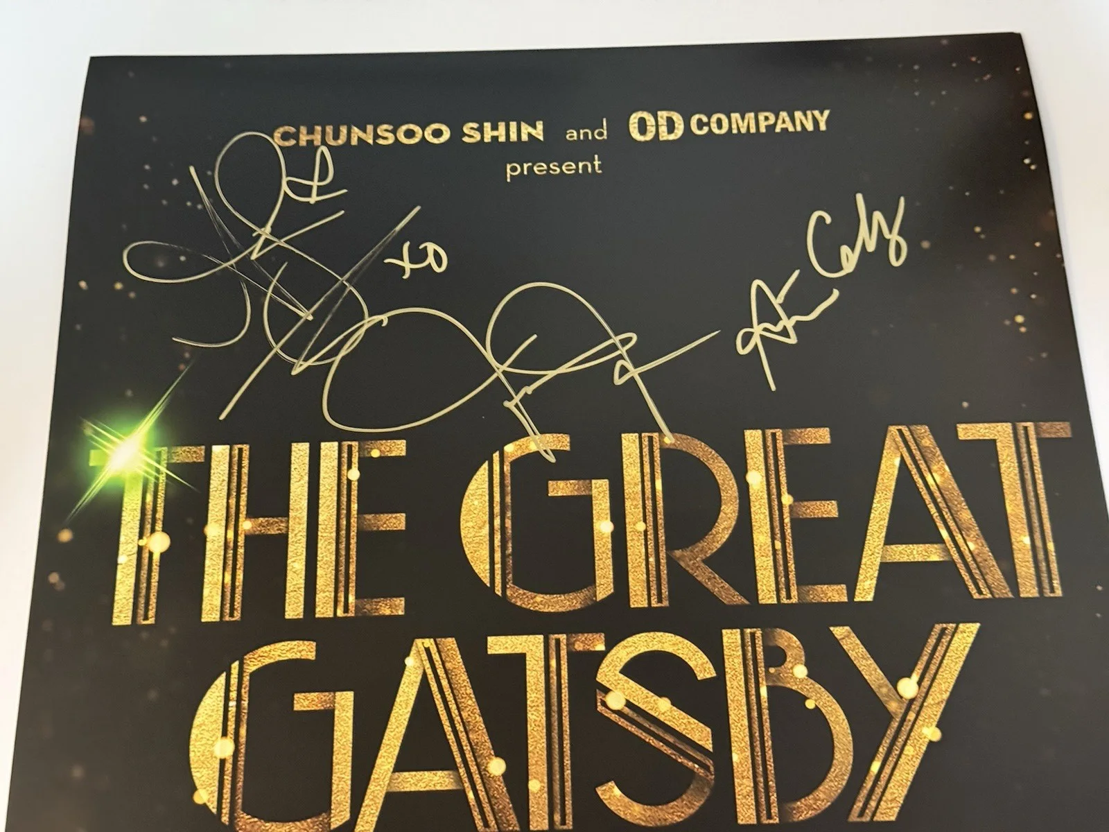 Jeremy Jordan — Jeremy Jordan signed Broadway Poster Window Card The Great Gatsby Windowcard, image 5