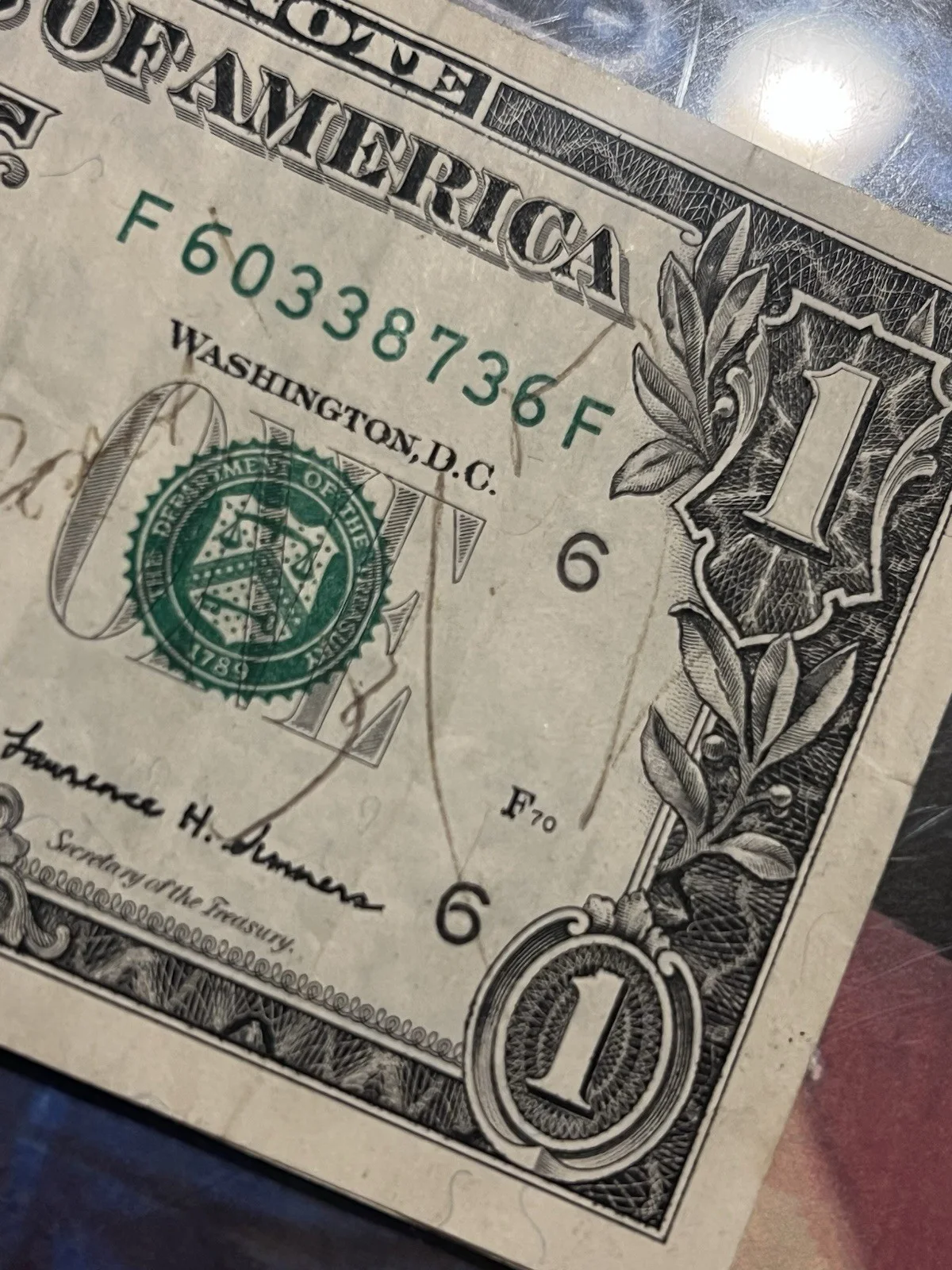 Jay Z Signed Autographed Dollar Bill RARE Late 90’s / Early 2000’s (Will Frame), image 4