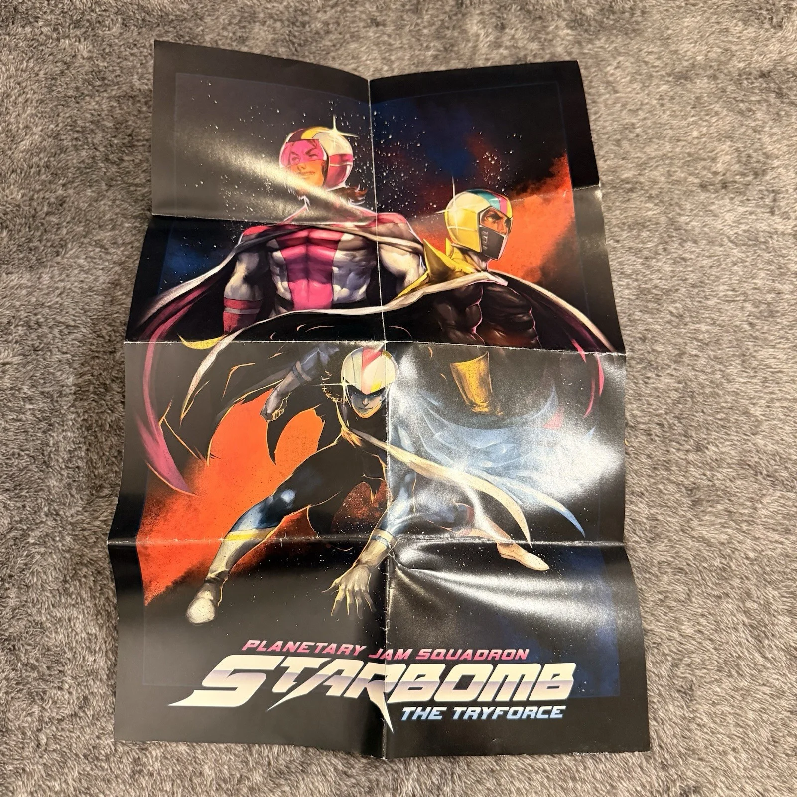 Starbomb The Tryforce Signed CD COMPLETE with Poster and Paper, image 3