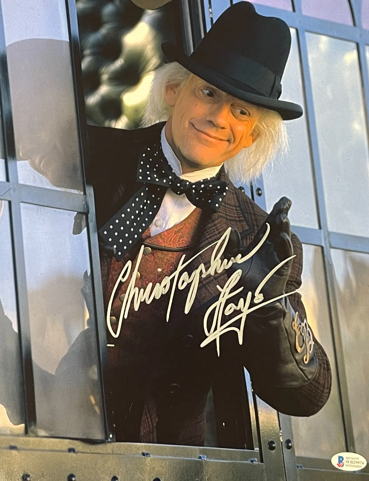 CHRISTOPHER LLOYD — Christopher Lloyd Signed 11x14 Photo Back to the Future Auto Beckett Witness