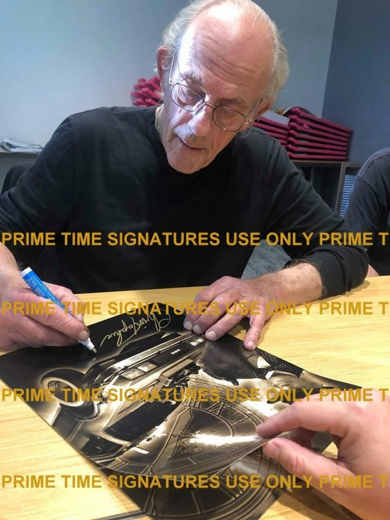 CHRISTOPHER LLOYD — Christopher Lloyd Signed 11x14 Photo Back to the Future Auto Beckett Witness, изображение 2