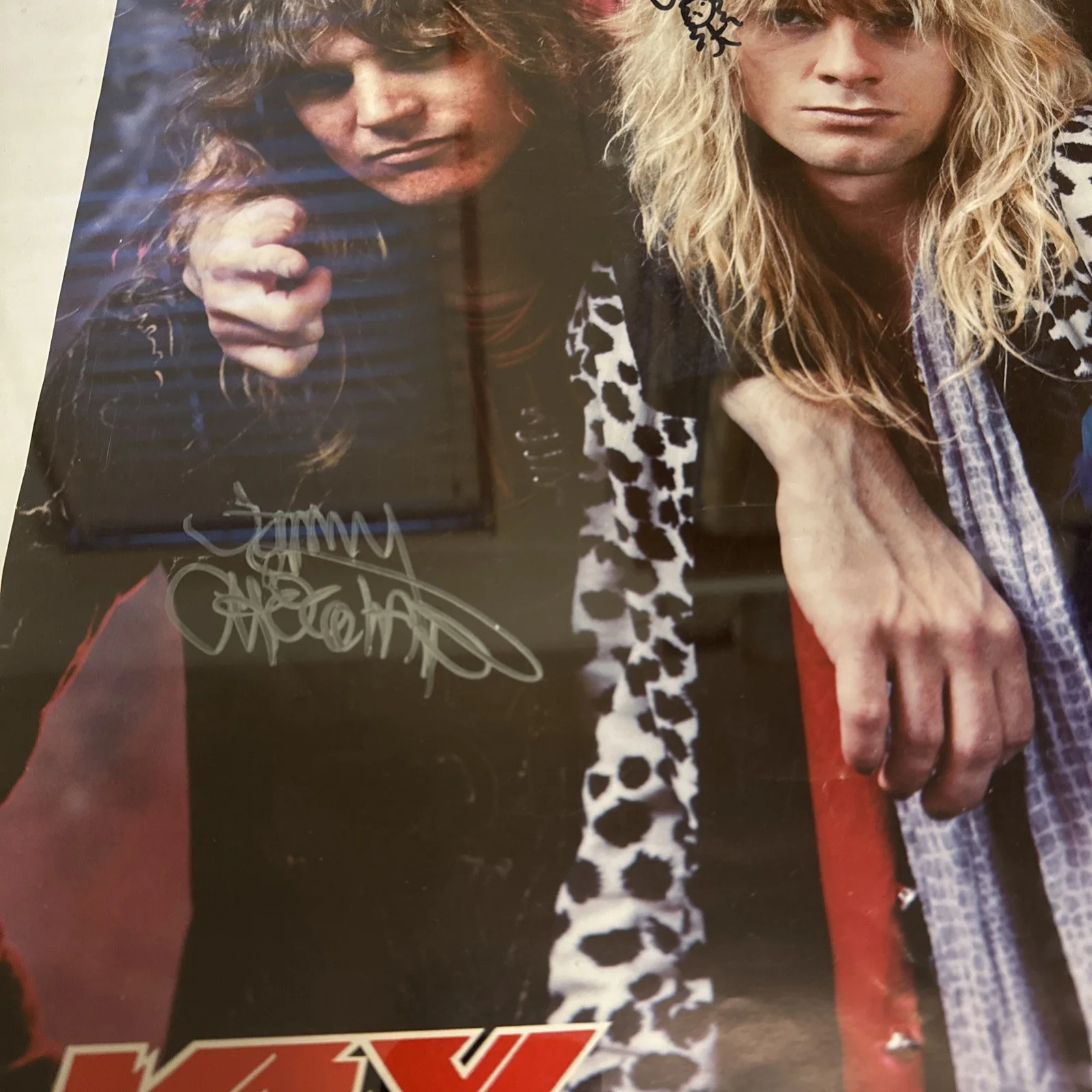SIGNED KIX PROMO POSTER WHITEMAN CHALFANT FORSYTHE YOUNKINS ATLANTIC RECORDS EX, изображение 3