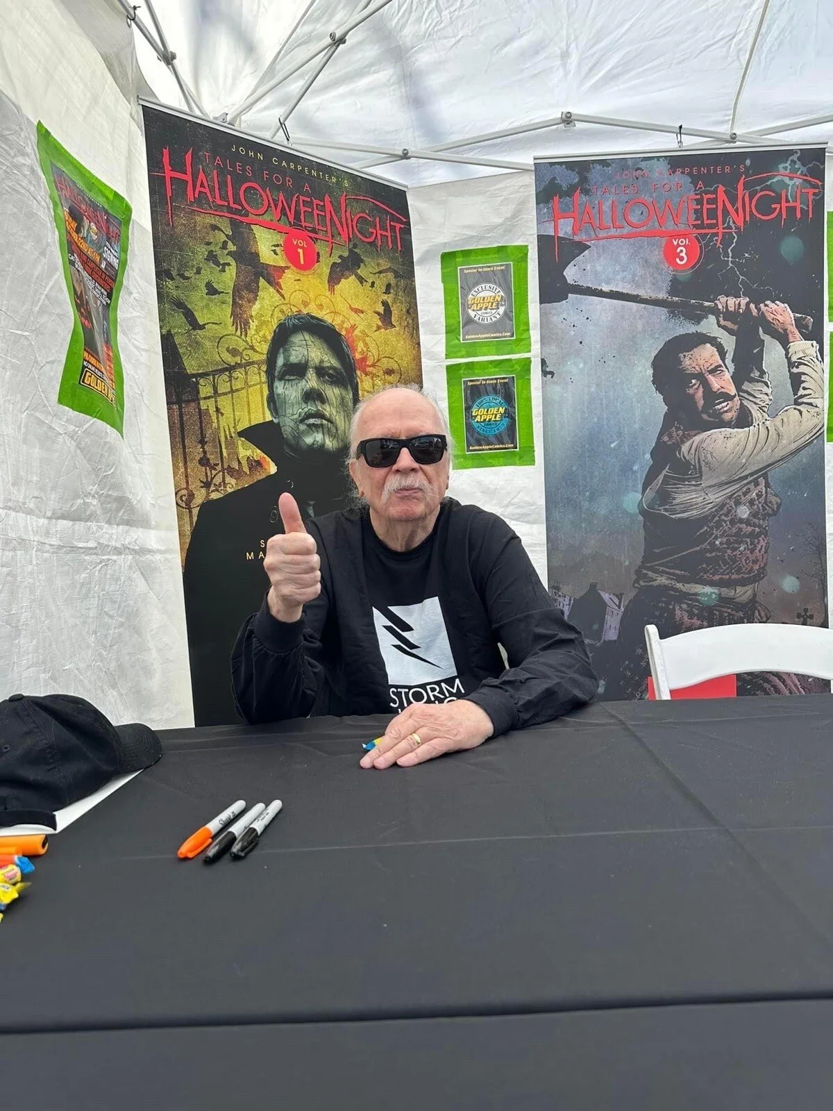 John Carpenter — SS CGC SIGNED JOHN CARPENTER NICK CASTLE HALLOWEEN 1978 PRINT, image 2