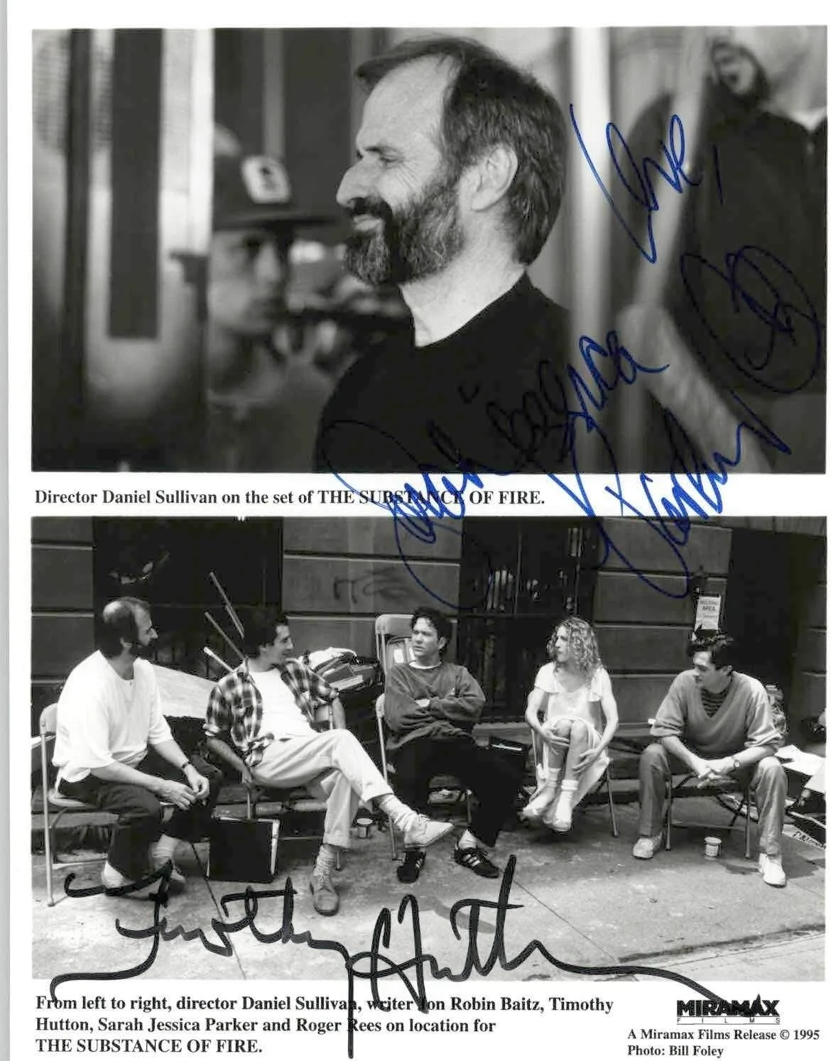 Sarah Jessica Parker — Sarah Jessica Parker & Timothy Hutton Autographed "The Substance of Fire" Photo