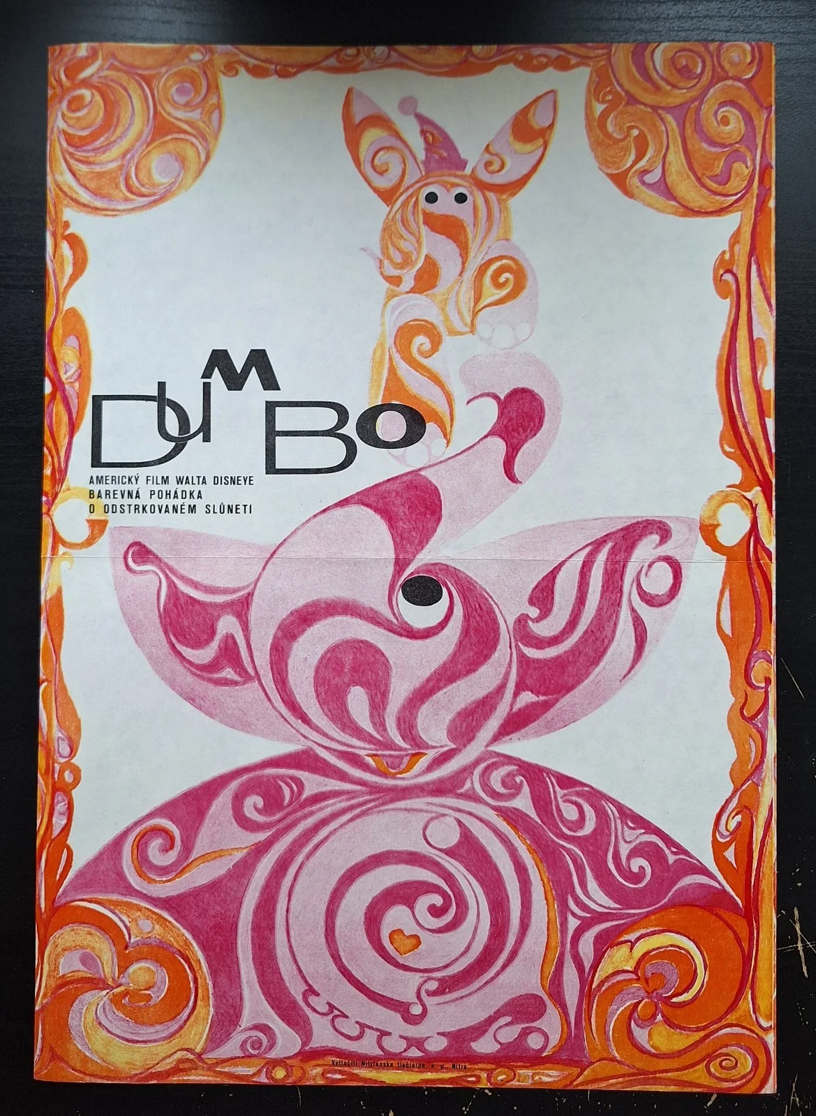 DUMBO - DISNEY CLASSIC, BEN SHARPSTEEN, ORIGINAL A3 CZECH MOVIE POSTER & FLYER, изображение 2
