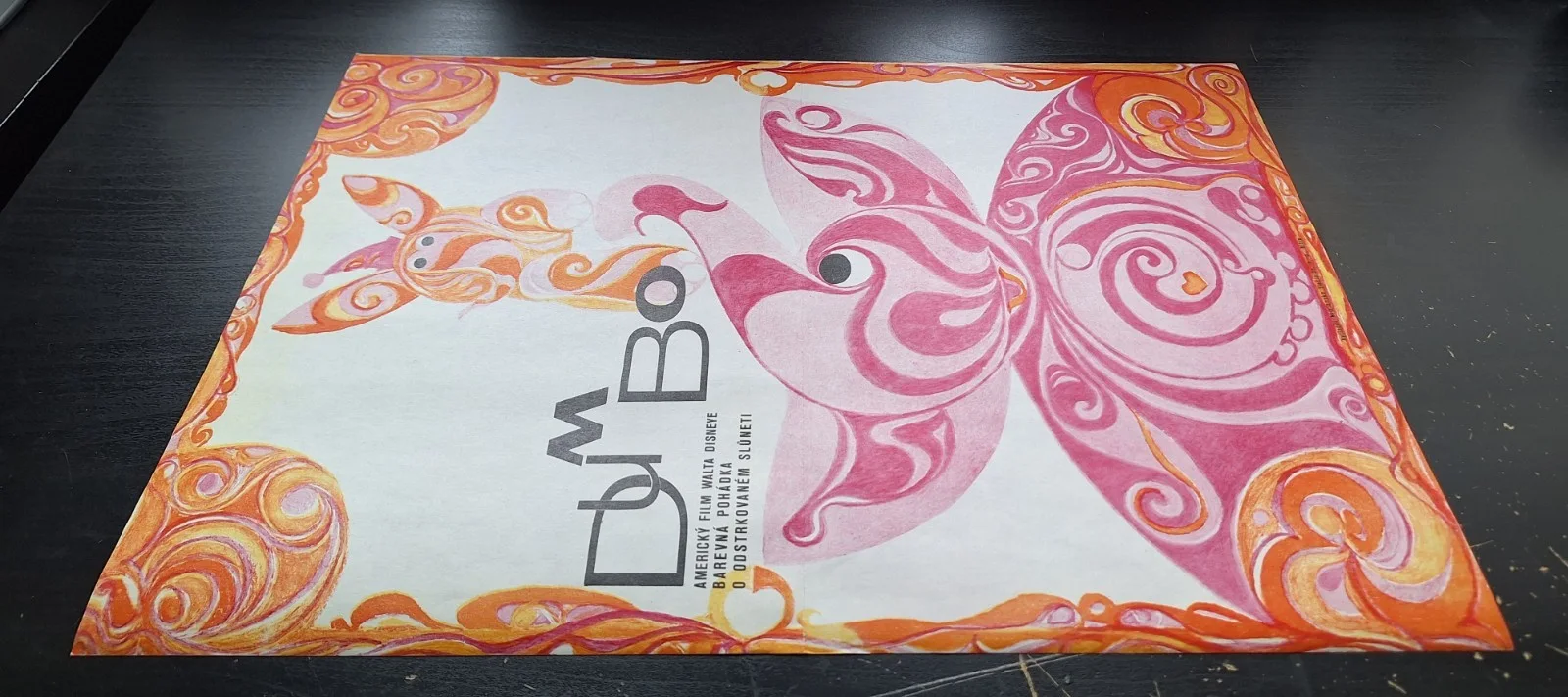 DUMBO - DISNEY CLASSIC, BEN SHARPSTEEN, ORIGINAL A3 CZECH MOVIE POSTER & FLYER, изображение 3