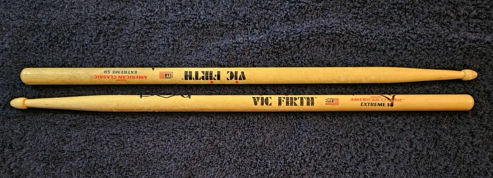 Ded Matt Reinhard Signed Drumstick set stage used Vic Firth, image 4