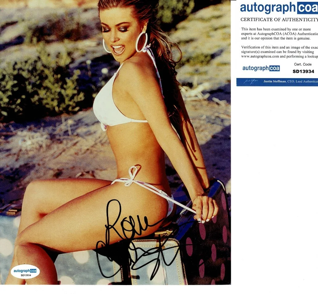 CARMEN ELECTRA — CARMEN ELECTRA SEXY SIGNED 8x10 PHOTO "SCARY MOVIE" ACOA COA
