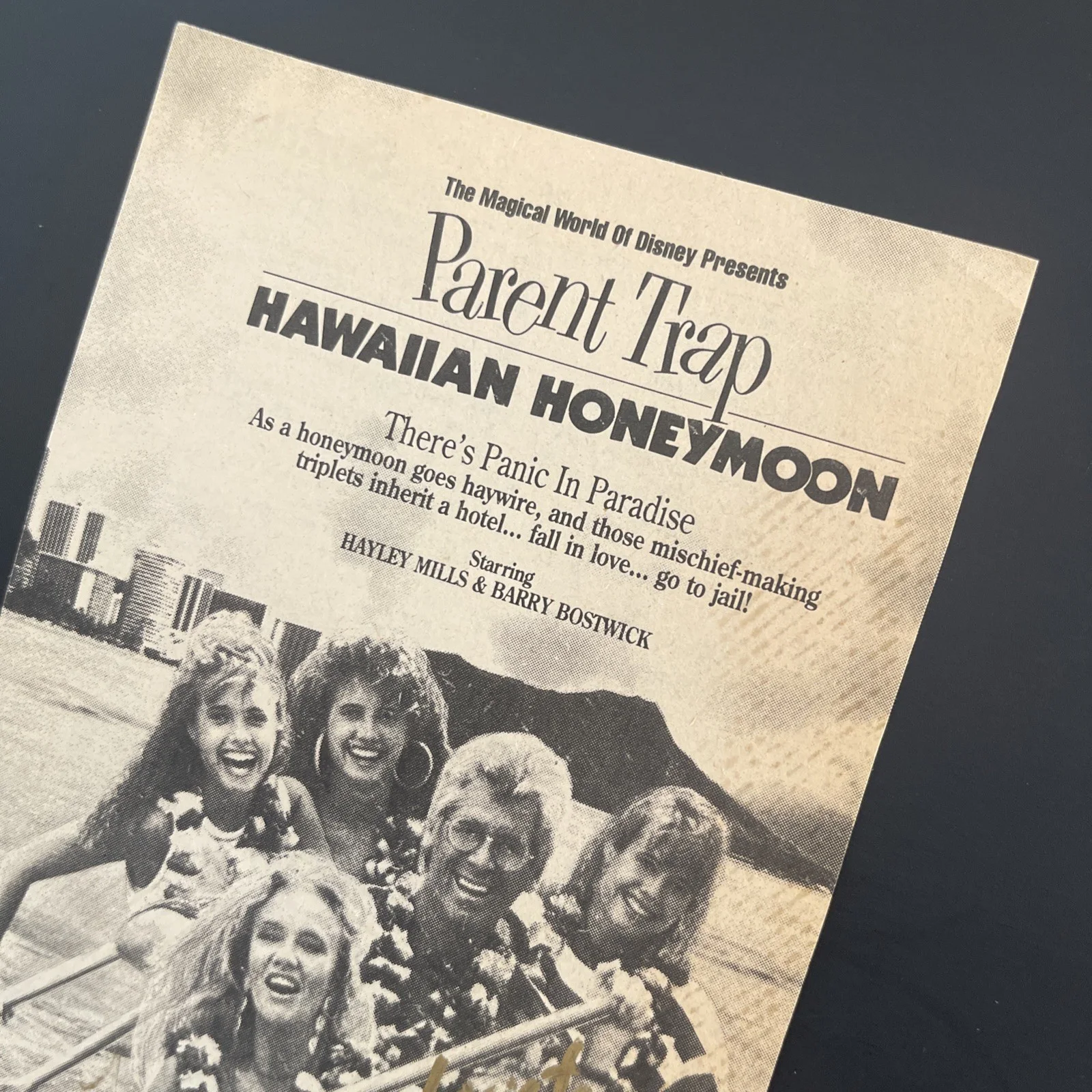 PARENT TRAP Disney Newspaper Ad: Hand Signed Celebrity Photo 5 x 7” / KSK, изображение 3