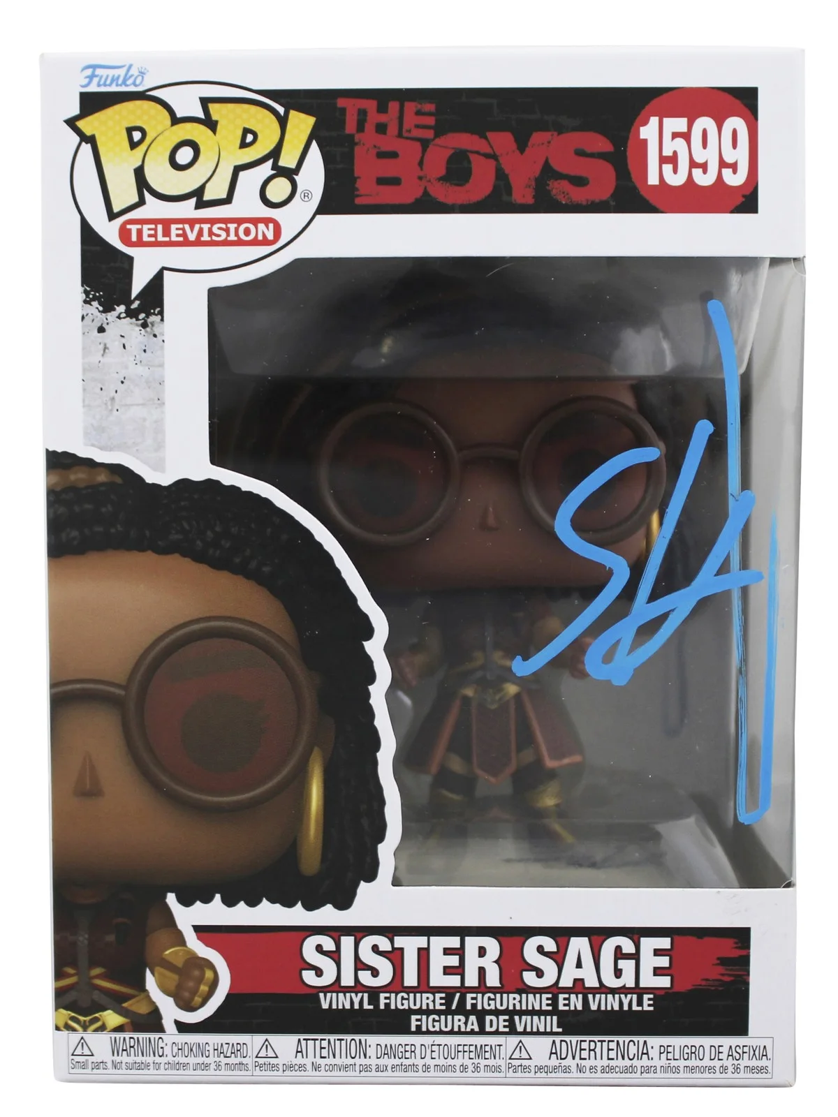 Susan Heyward — Susan Heyward The Boys Signed Sister Sage #1599 Funko Pop Figure JSA #AW31984