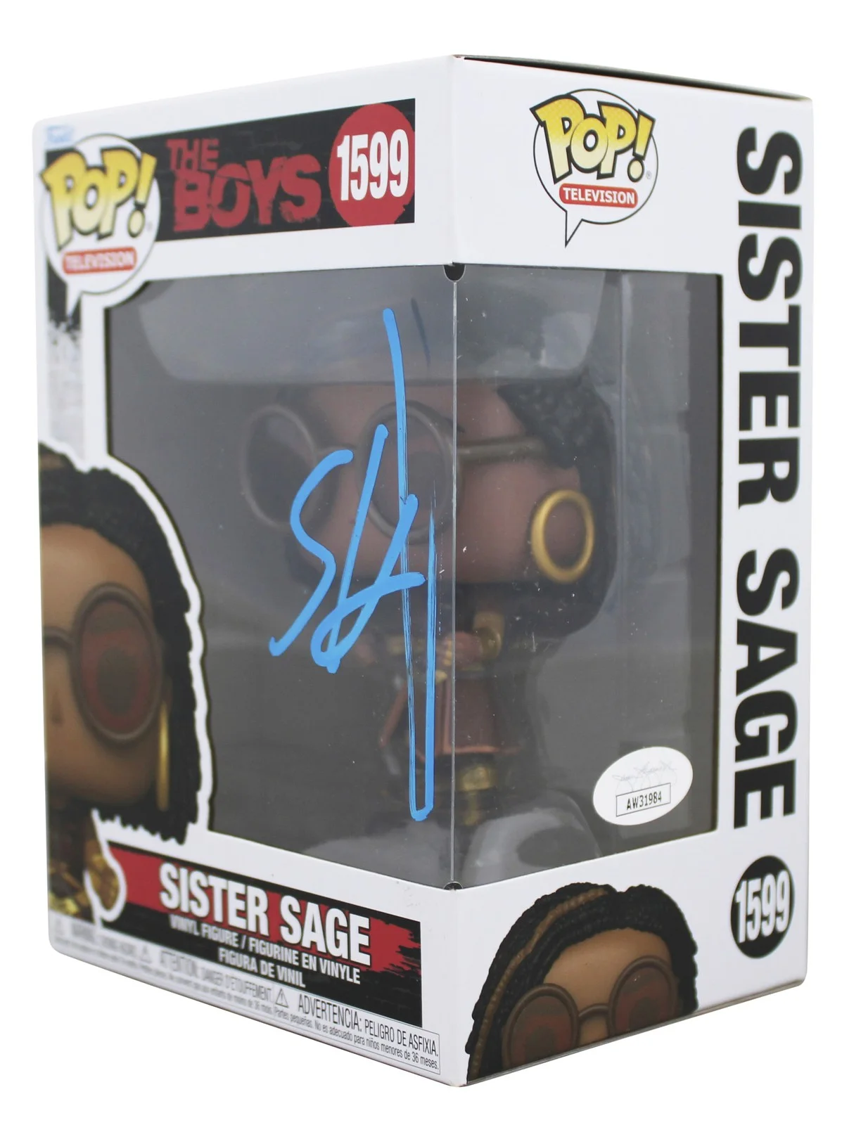 Susan Heyward — Susan Heyward The Boys Signed Sister Sage #1599 Funko Pop Figure JSA #AW31984, изображение 2