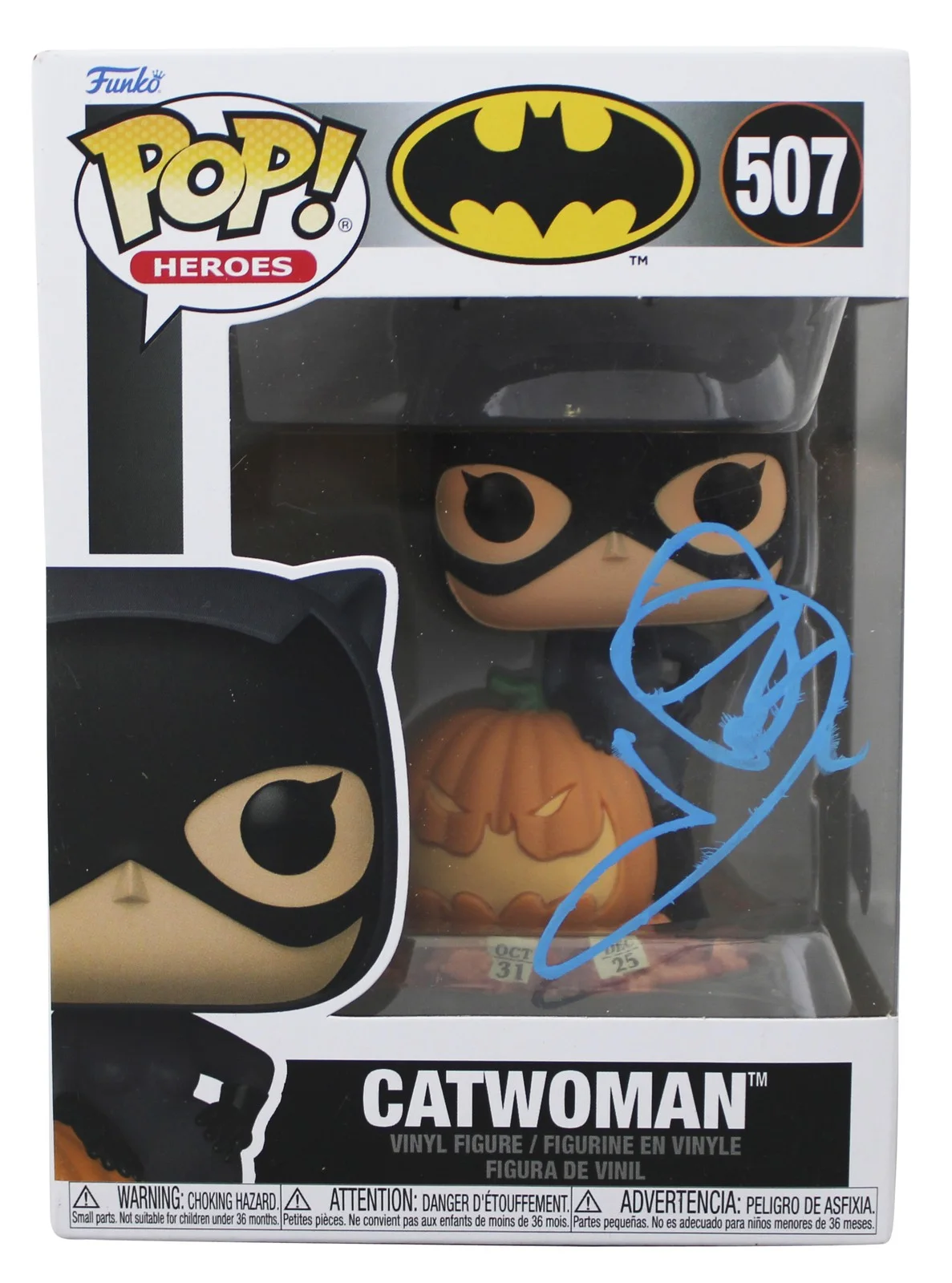 Halle Berry — Halle Berry Catwoman Authentic Signed #507 Funko Pop Vinyl Figure BAS #BQ48495