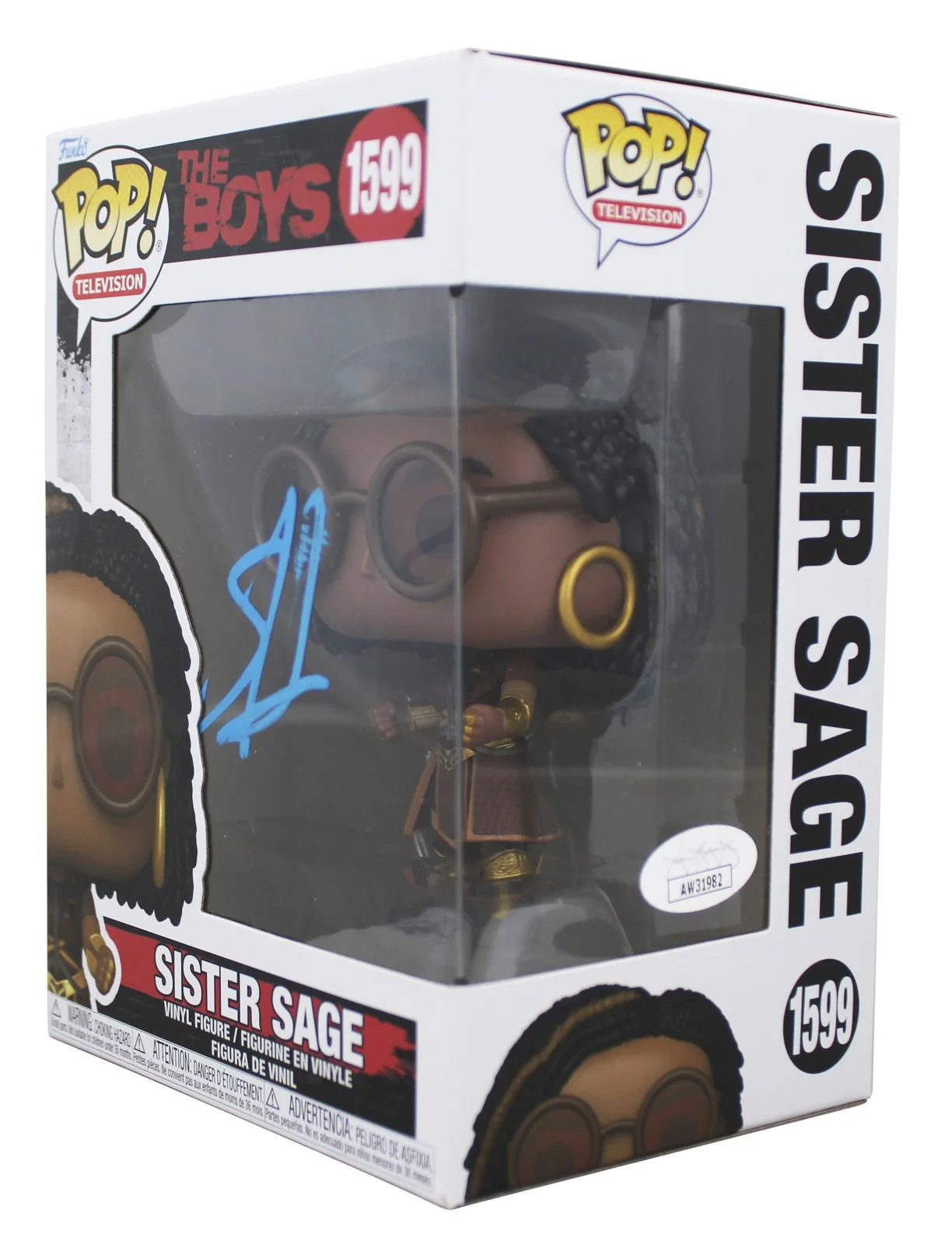 Susan Heyward — Susan Heyward The Boys Signed Sister Sage #1599 Funko Pop Figure JSA #AW31982, изображение 2