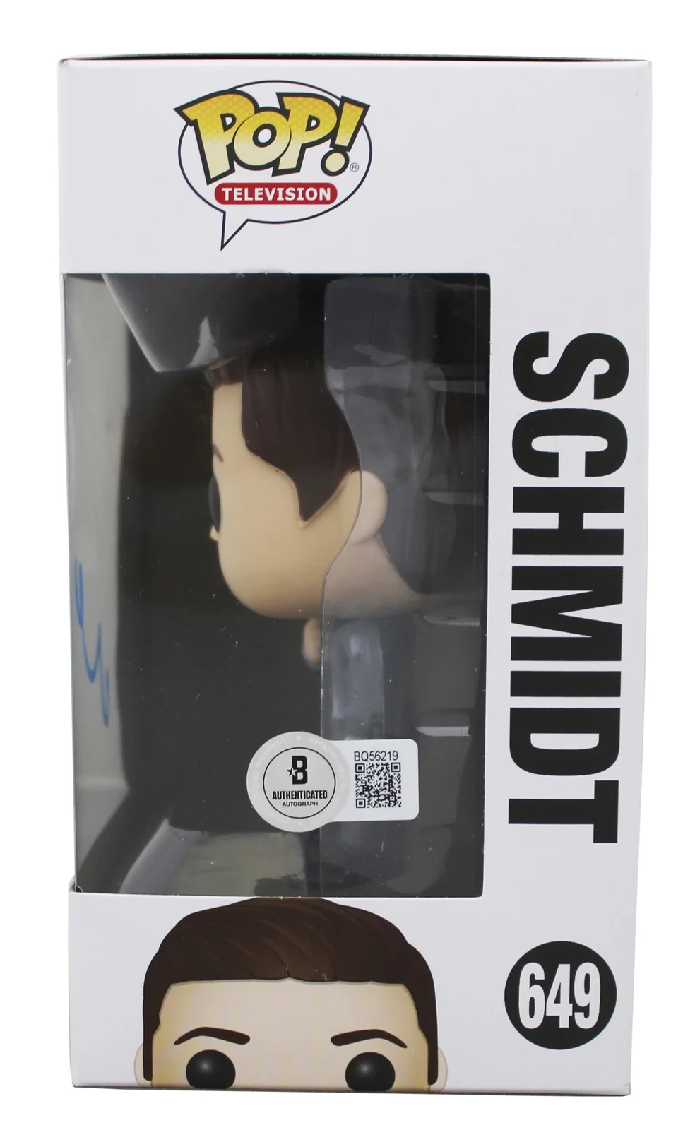 Max Greenfield — Max Greenfield New Girl Signed Schmidt #649 Funko Pop Vinyl Figure BAS #BQ56219, изображение 3