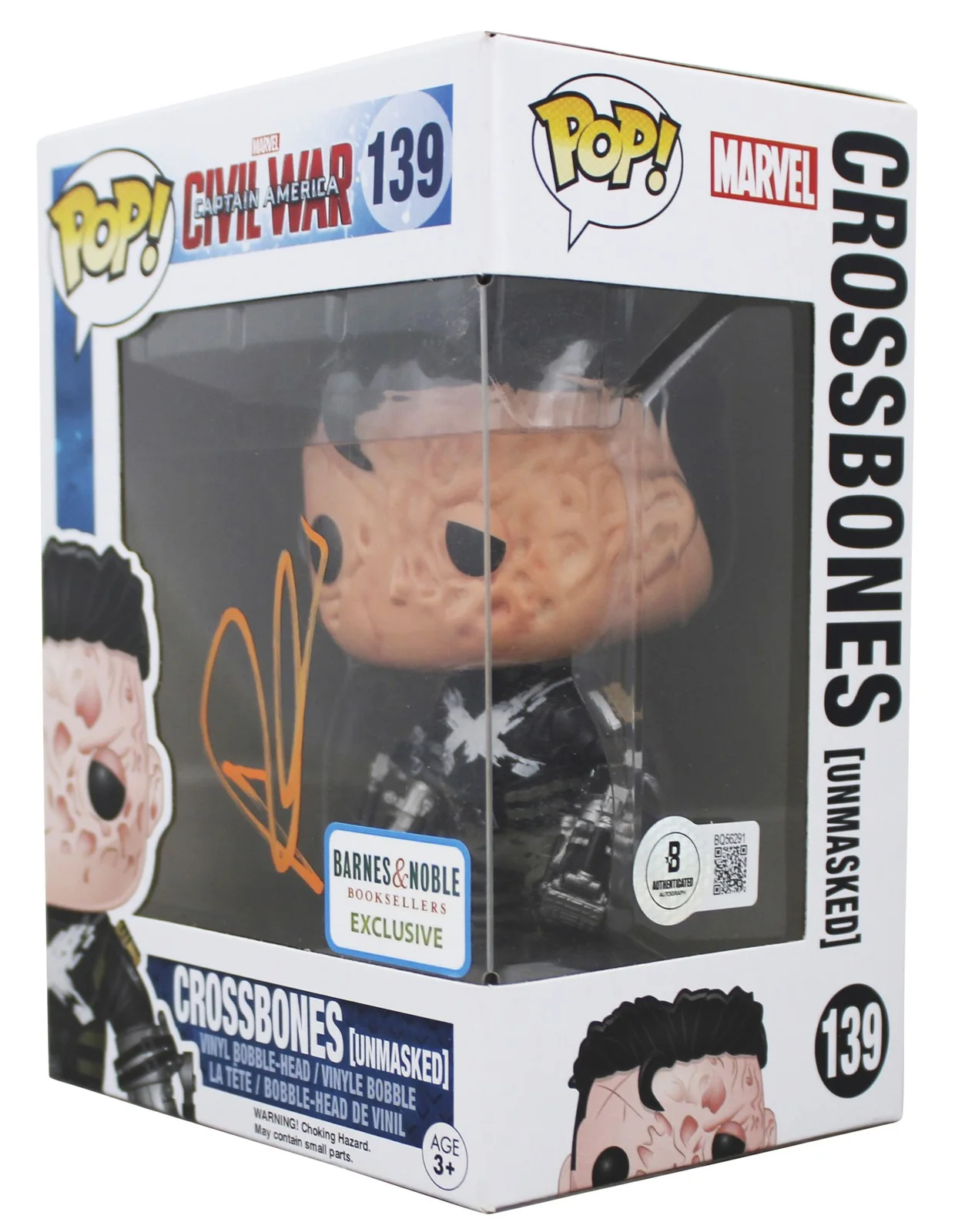 Frank Grillo — Frank Grillo Captain America Civil War Signed #139 Funko Pop Figure BAS #BQ56291, image 2