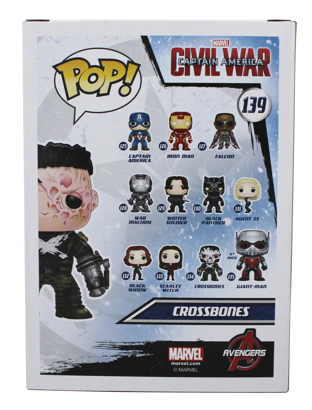 Frank Grillo — Frank Grillo Captain America Civil War Signed #139 Funko Pop Figure BAS #BQ56291, image 4