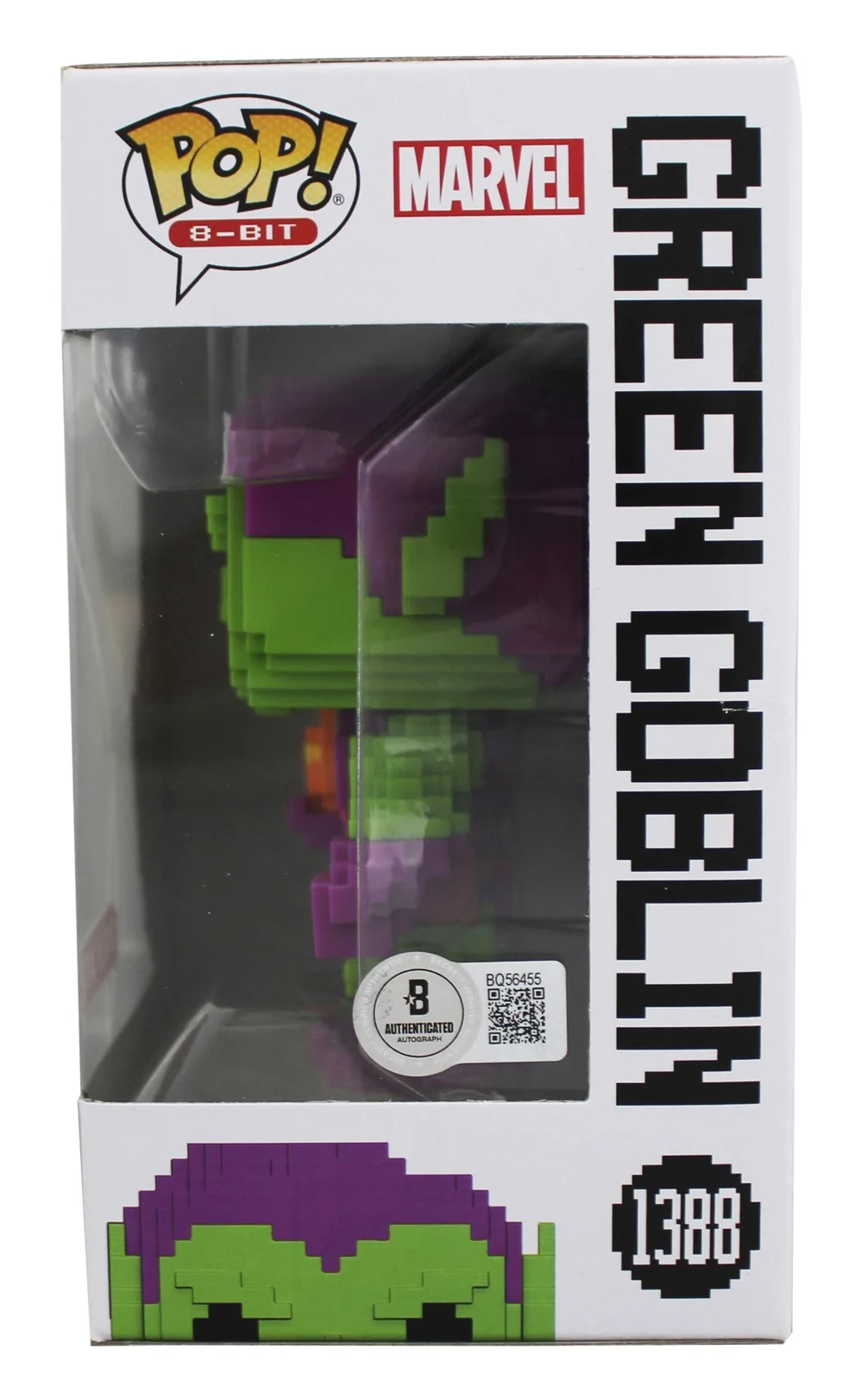 Willem Dafoe — Willem Dafoe Spiderman Signed Green Goblin #1388 Funko Pop Figure BAS #BQ56455, изображение 3