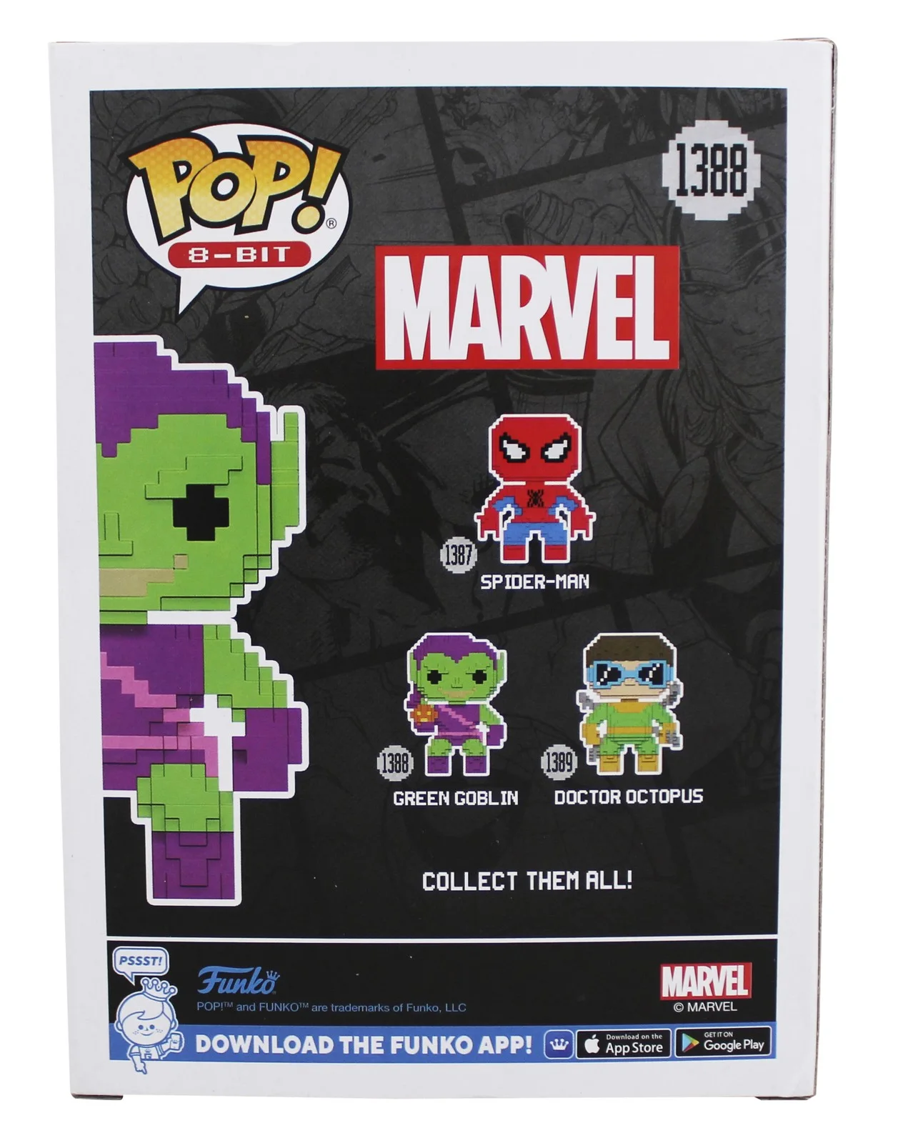 Willem Dafoe — Willem Dafoe Spiderman Signed Green Goblin #1388 Funko Pop Figure BAS #BQ56455, изображение 4