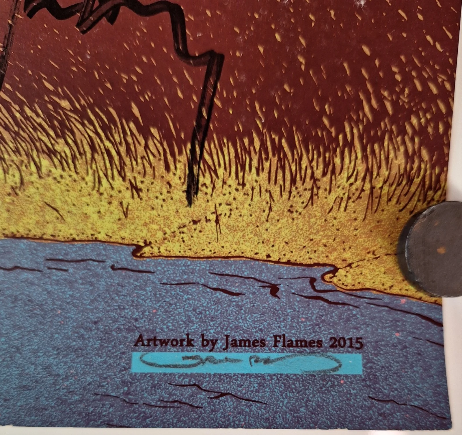 COUNTING CROWS CONCERT POSTER Somewhere Under Wonderland USA TOUR 2015 SIGNED!, изображение 4