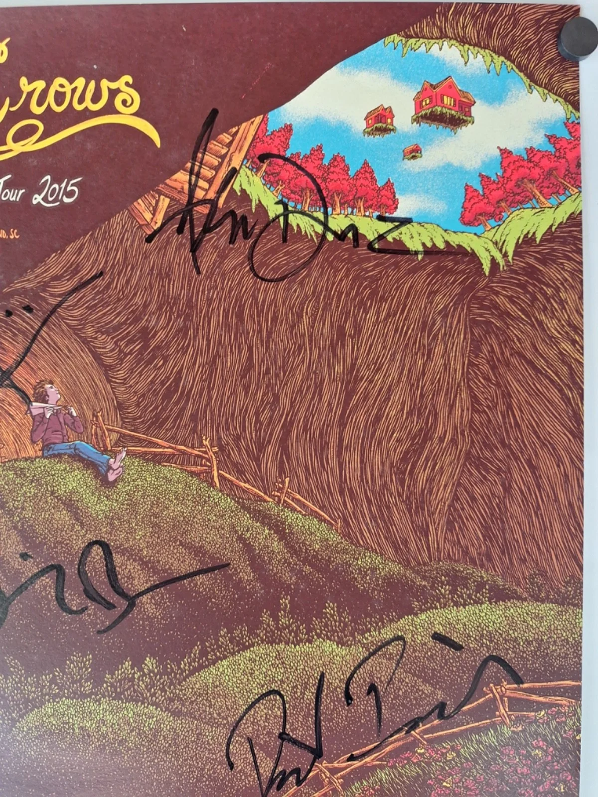 COUNTING CROWS CONCERT POSTER Somewhere Under Wonderland USA TOUR 2015 SIGNED!, изображение 5