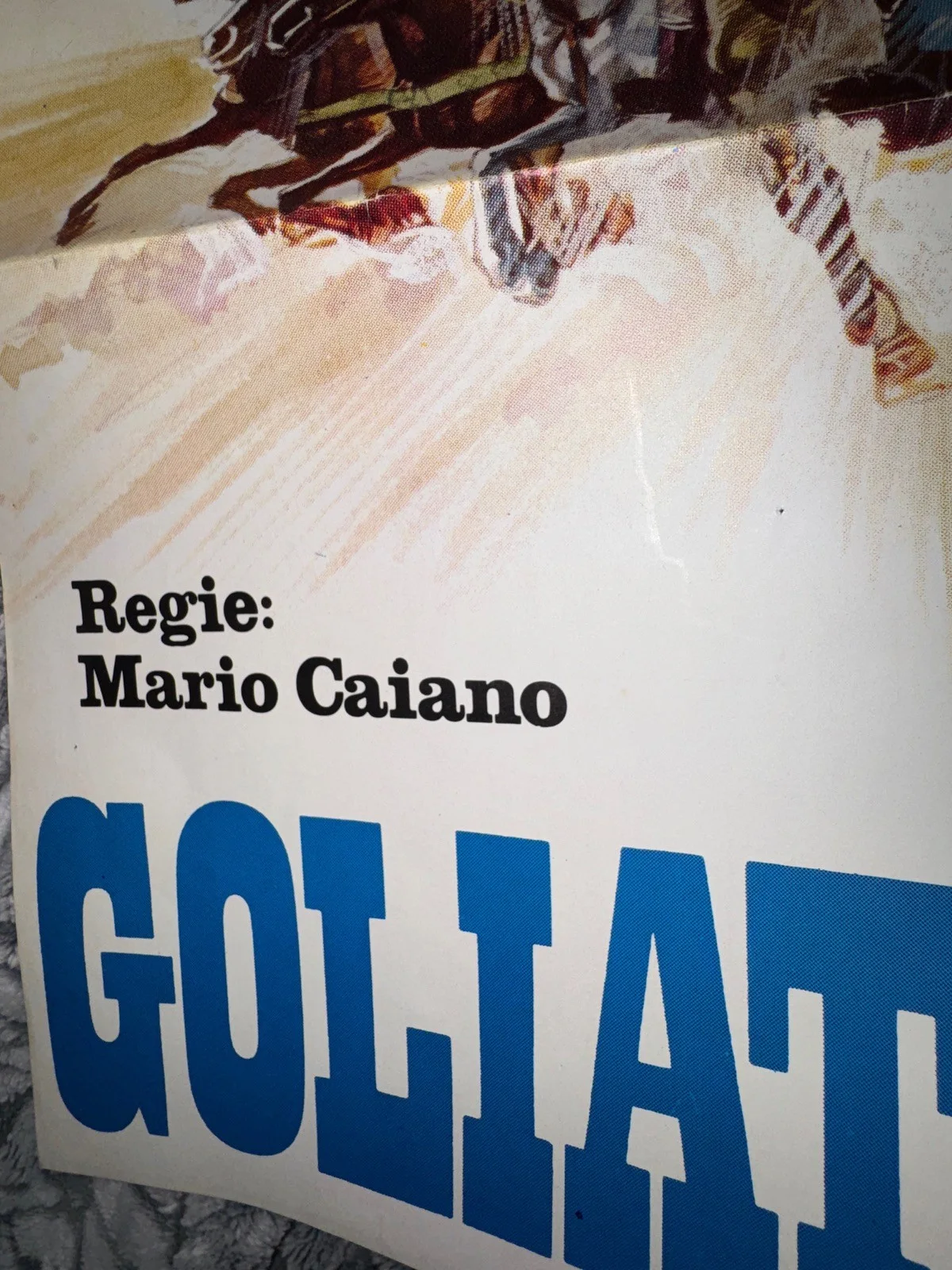 POSTER AUTOGRAPHED Goliath And The Rebel Slave (1963) Gordon Scott Mario Caiano, image 4